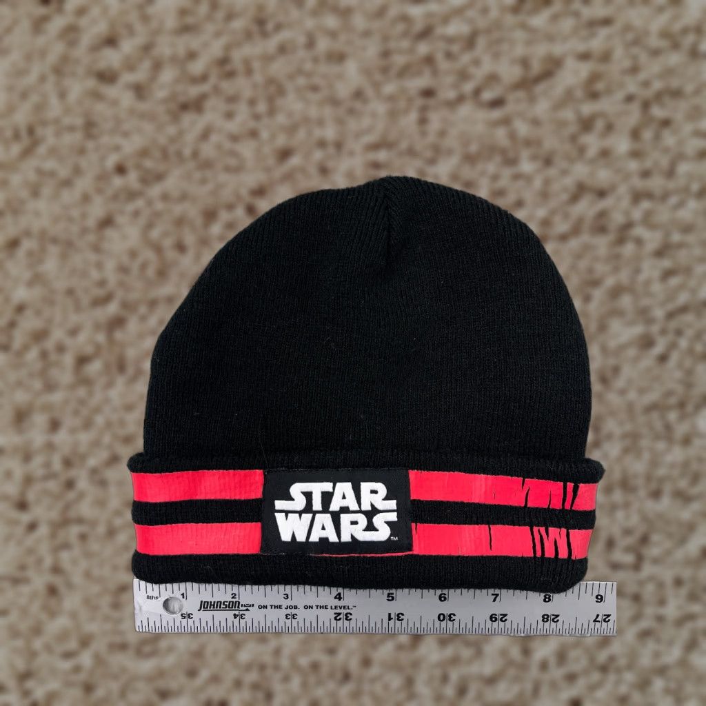 Star Wars Star Wars Beanie Adult One Size Black Pink Stripe Knit 100% Arylic Size ONE SIZE - 1 Thumbnail