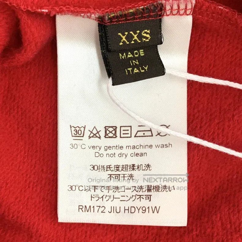 Louis Vuitton Louis Vuitton Red logo full-print cotton hooded drawstring Size US XXS / EU 40 - 7 Thumbnail