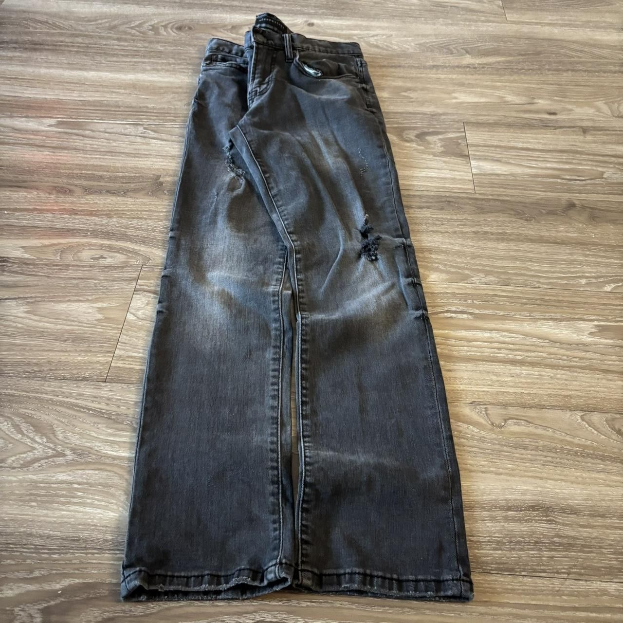 Vintage Crazy Vintage Y2K/20000s Grunge Faded Distressed Skinny Denim Jeans! 29x29 Size US 29 - 3 Thumbnail