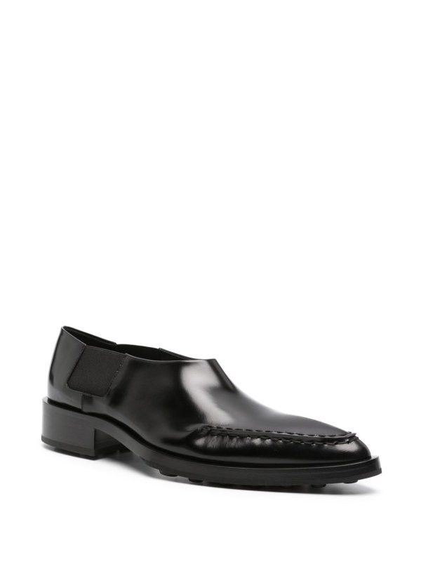 Jil Sander o1y1025 Leather Loafers in Black Size US 5 / IT 35 - 2 Thumbnail