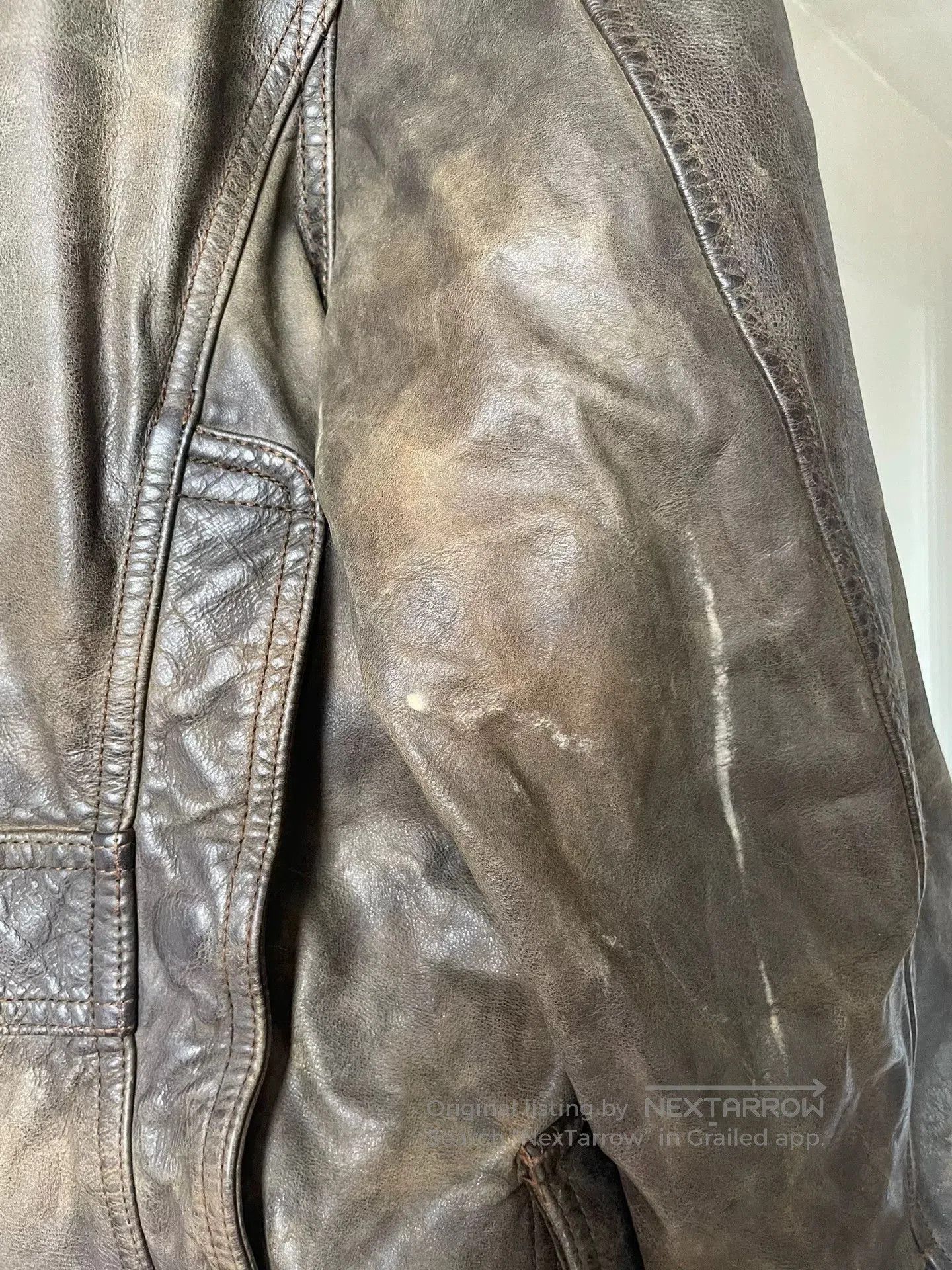 Polo Ralph Lauren Ralph Lauren Long Vintage Leather Coat. Size US XXL / EU 58 / 5 - 7 Thumbnail