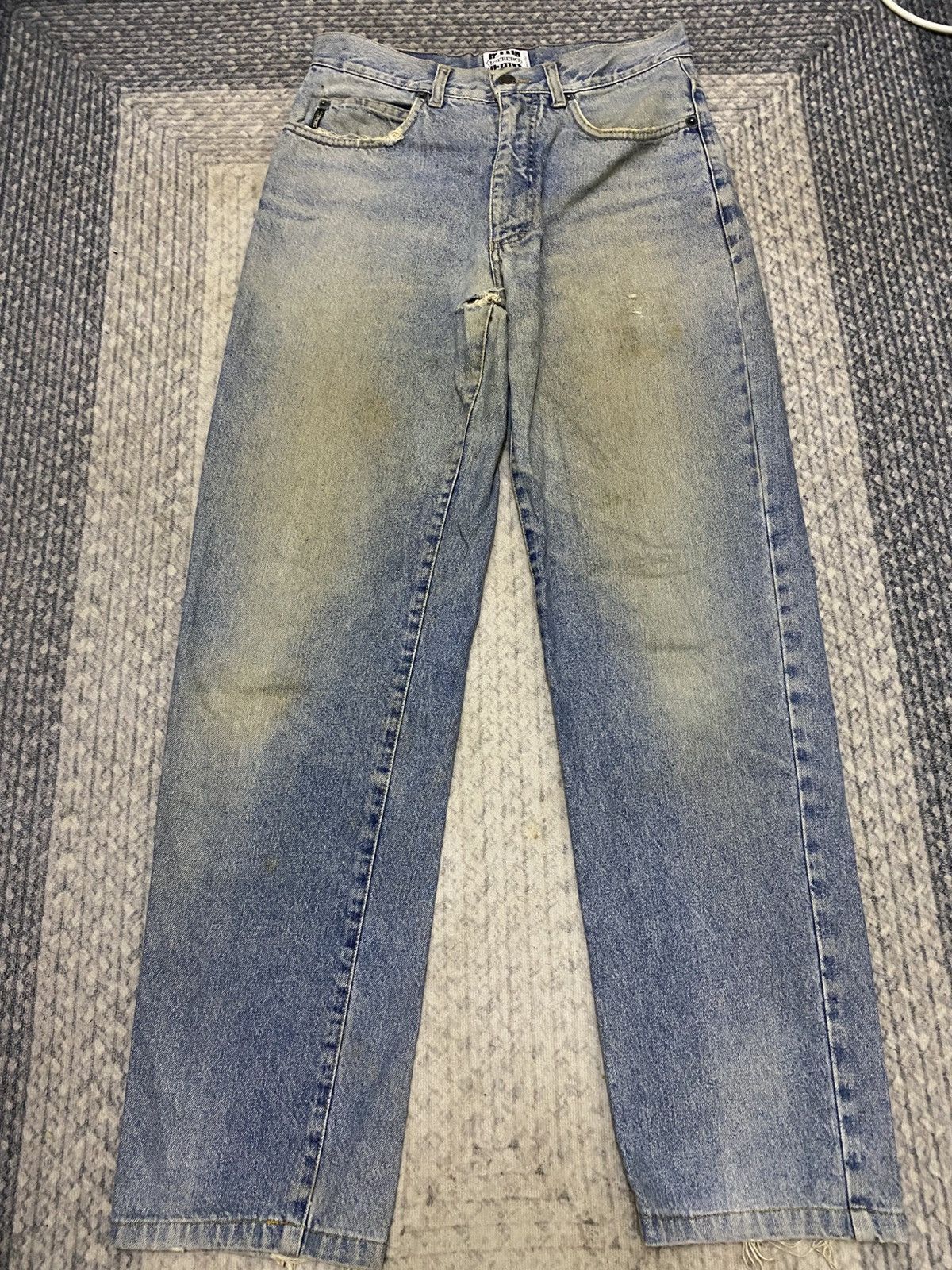 Iceberg × Vintage VINTAGE 90s ICEBERG JEANS X SNOOPY DISTRESSED JEAN Size US 30 / EU 46 - 4 Thumbnail
