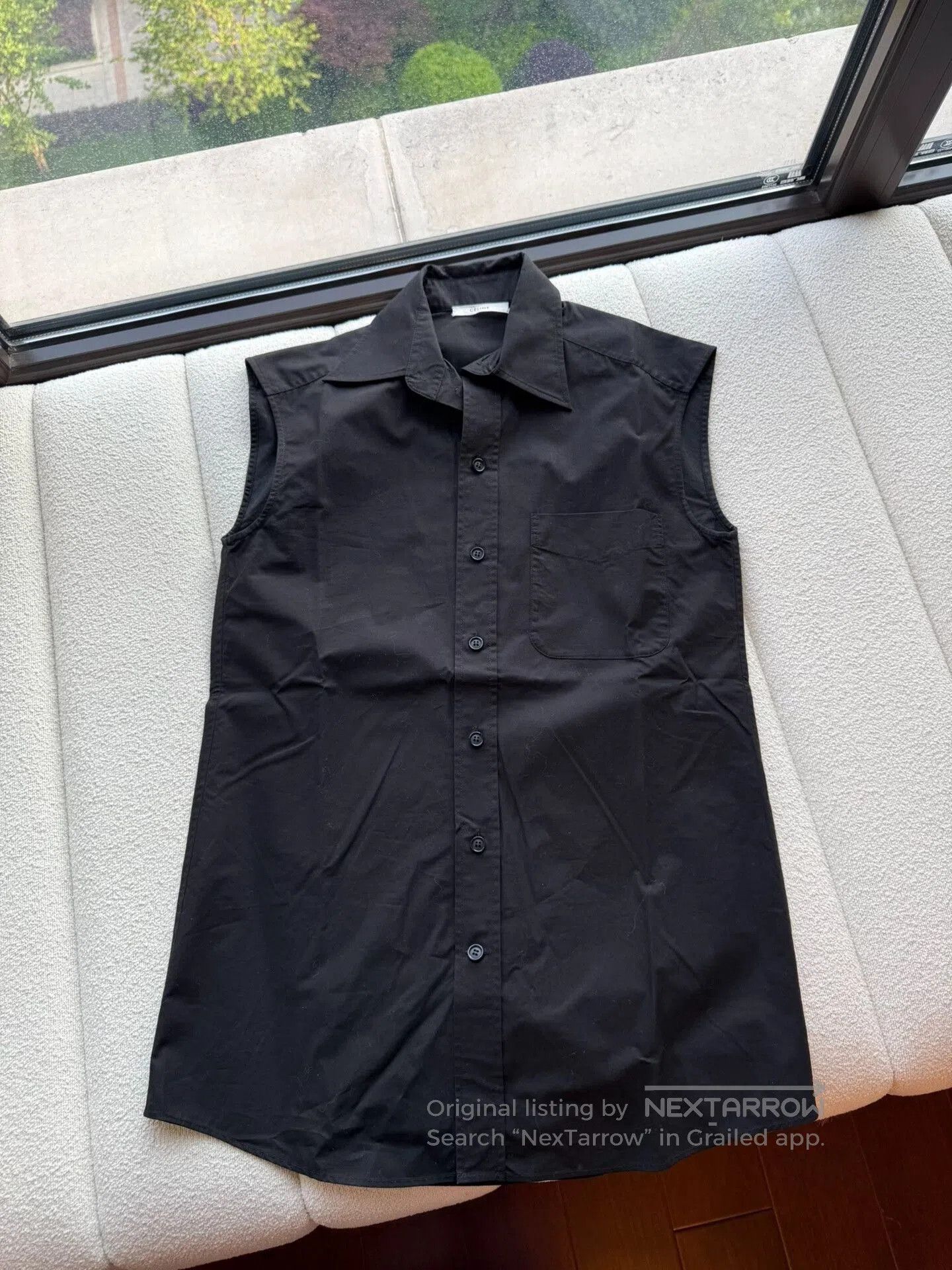 Celine Celine Women's Sleeveless Black Shirt. Size XXS / US 00 / IT 34 - 2 Thumbnail