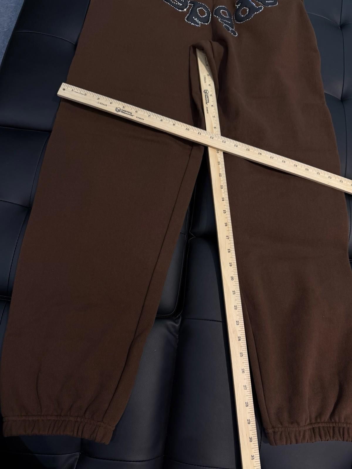 Sp5der Size M - Sp5der Worldwide Brown Crystal Sweatpants Spider Size US 32 / EU 48 - 11 Thumbnail