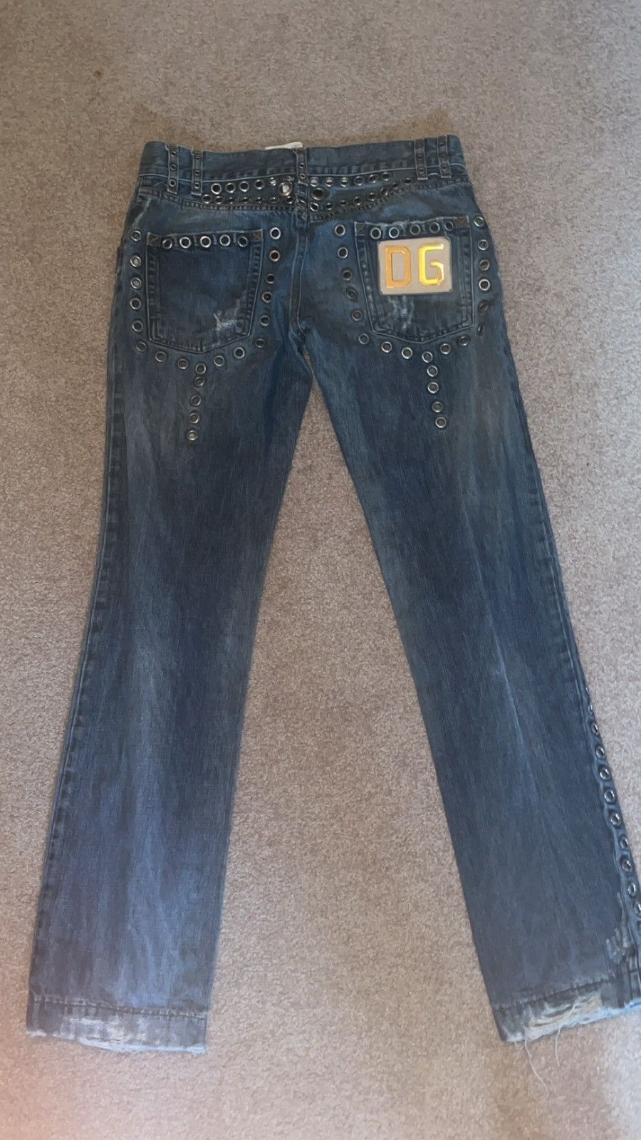 Dolce & Gabbana dolce and gabanna studded jeans Size US 33 - 2 Thumbnail
