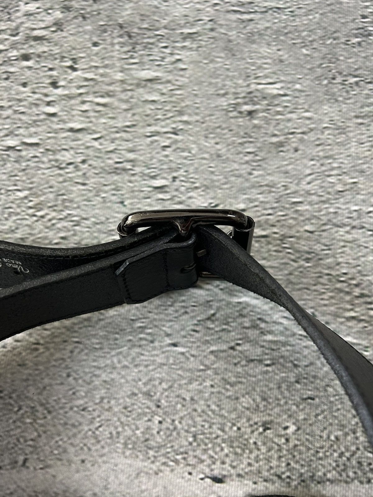 Iceberg Iceberg belt black leather cowboy avant-garde Size 42 - 7 Thumbnail