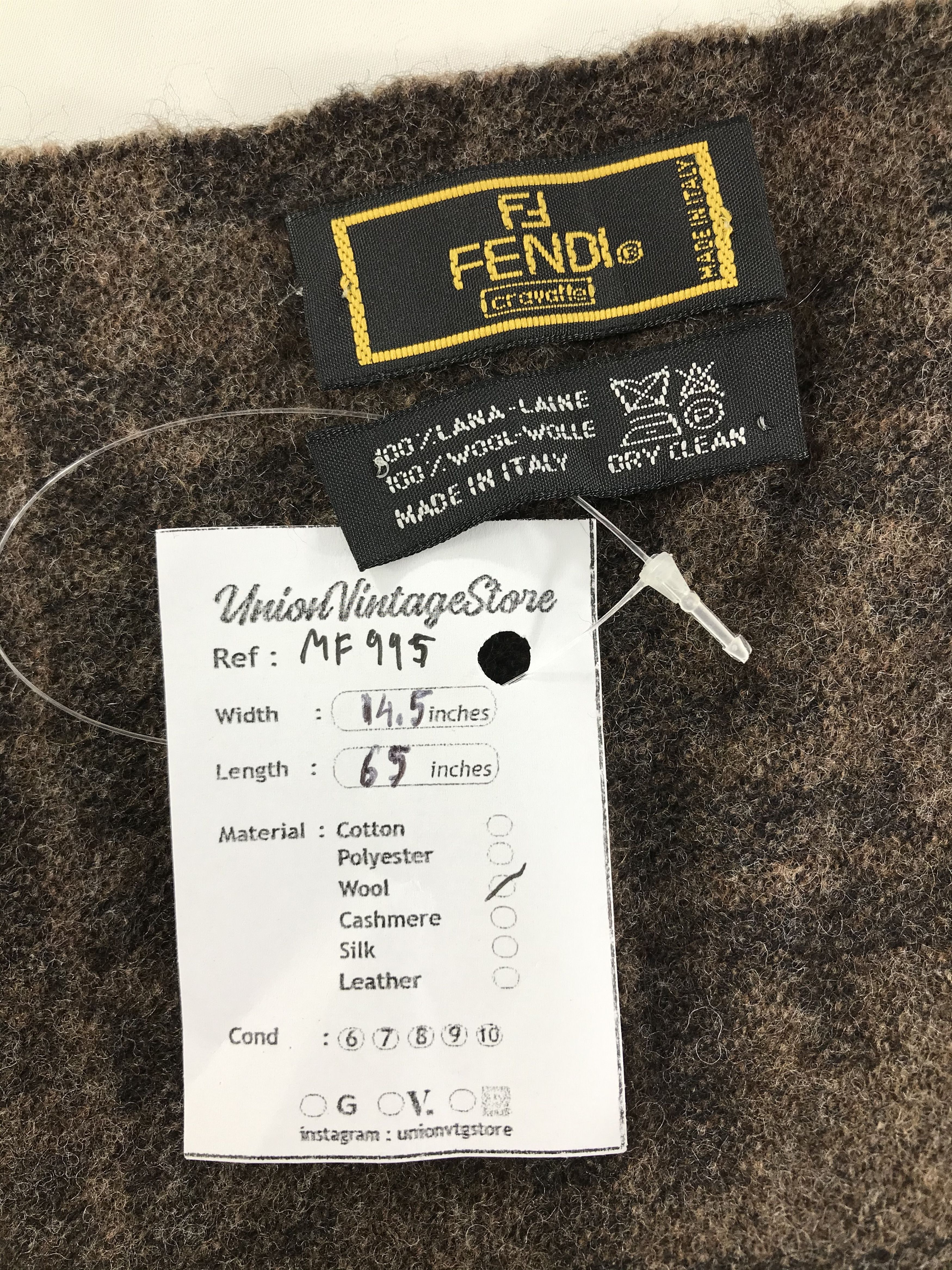 Fendi Vintage Fendi Scarf/Muffler/Neckwear MF995 Size ONE SIZE - 4 Thumbnail