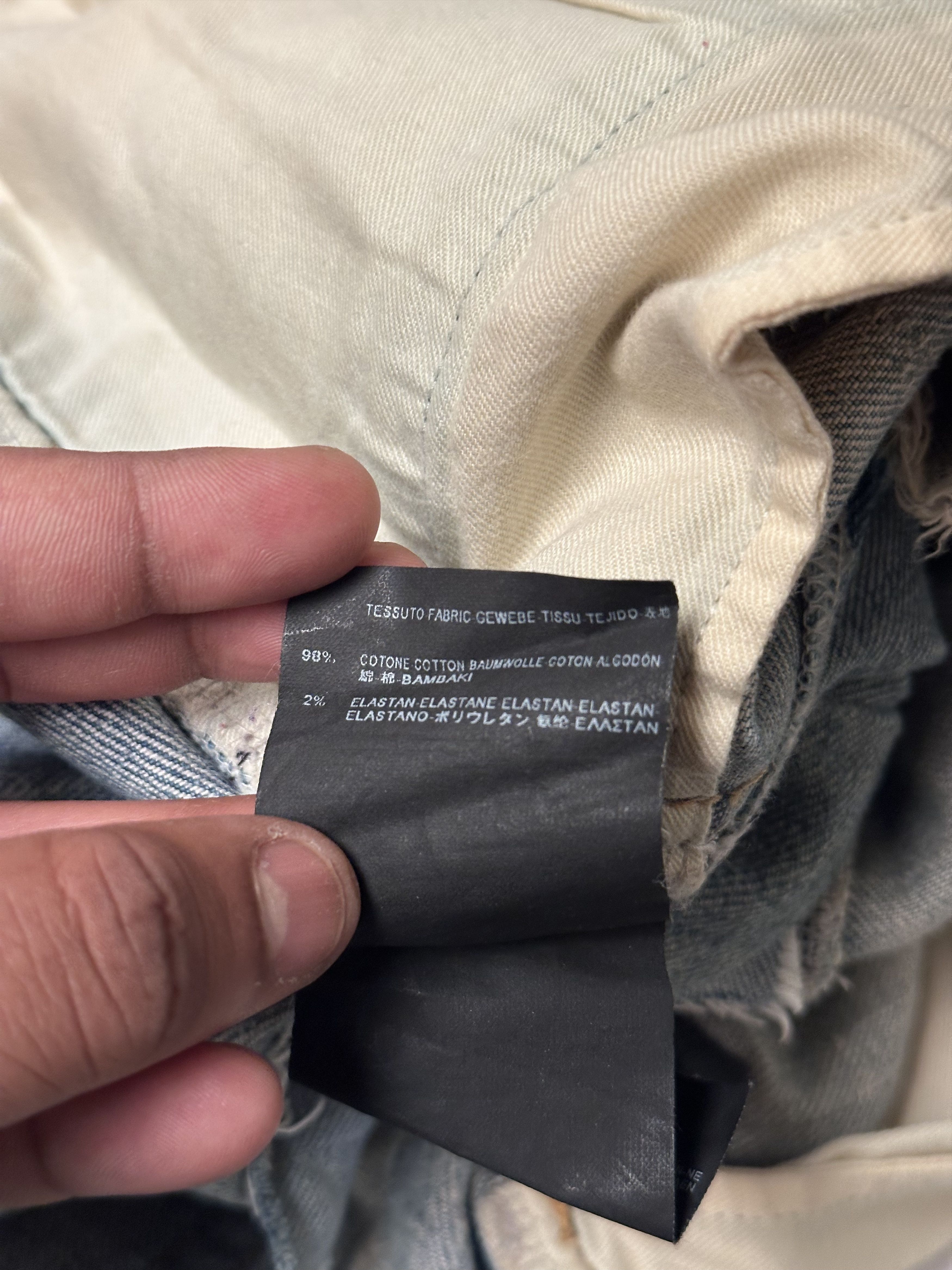 Saint Laurent Paris 2014 YSL SAINT LAURENT Paris Hedi Slimane Crash Denim Jeans Size US 32 / EU 48 - 13 Thumbnail