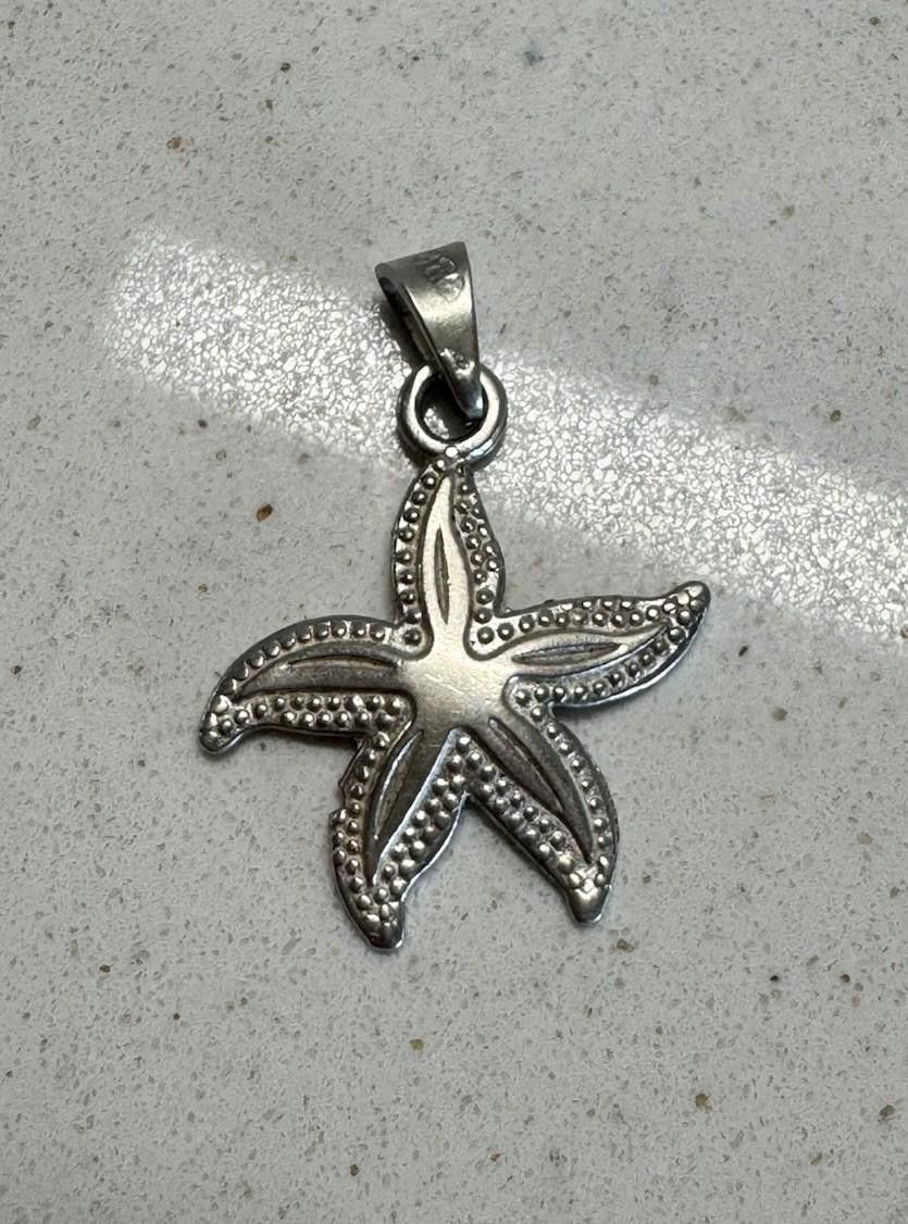 Designer Sterling SilverTextured Starfish Design Mexican Pendant .925 Size ONE SIZE - 1 Thumbnail
