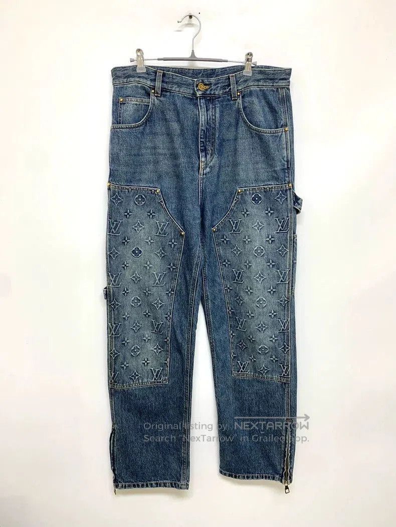Louis Vuitton Louis Vuitton Embossed Monogram Cargo Pants. Size US 31 - 1 Thumbnail