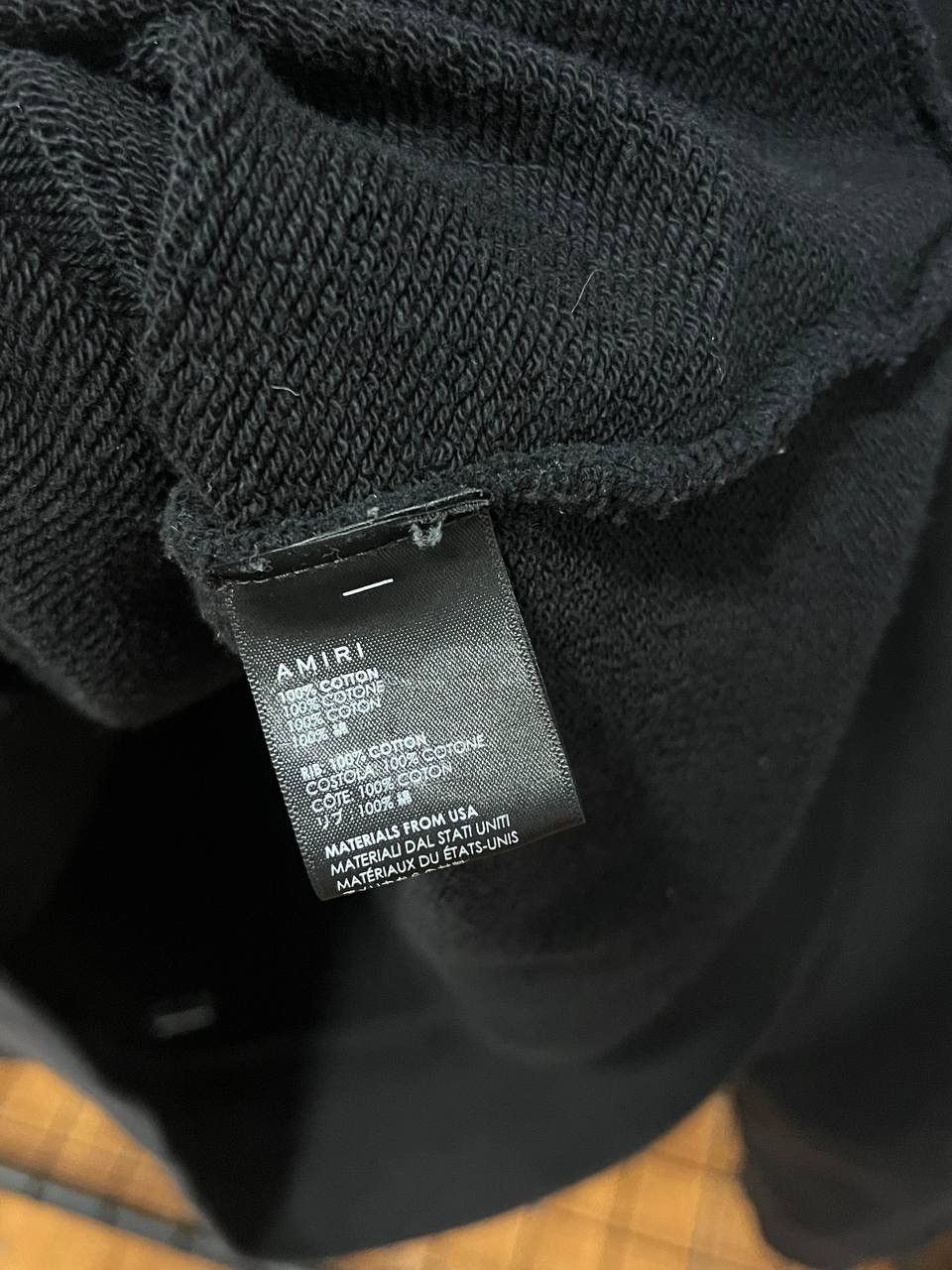 Amiri AMIRI BLACK LOGO HOODIE Size US M / EU 48-50 / 2 - 5 Thumbnail