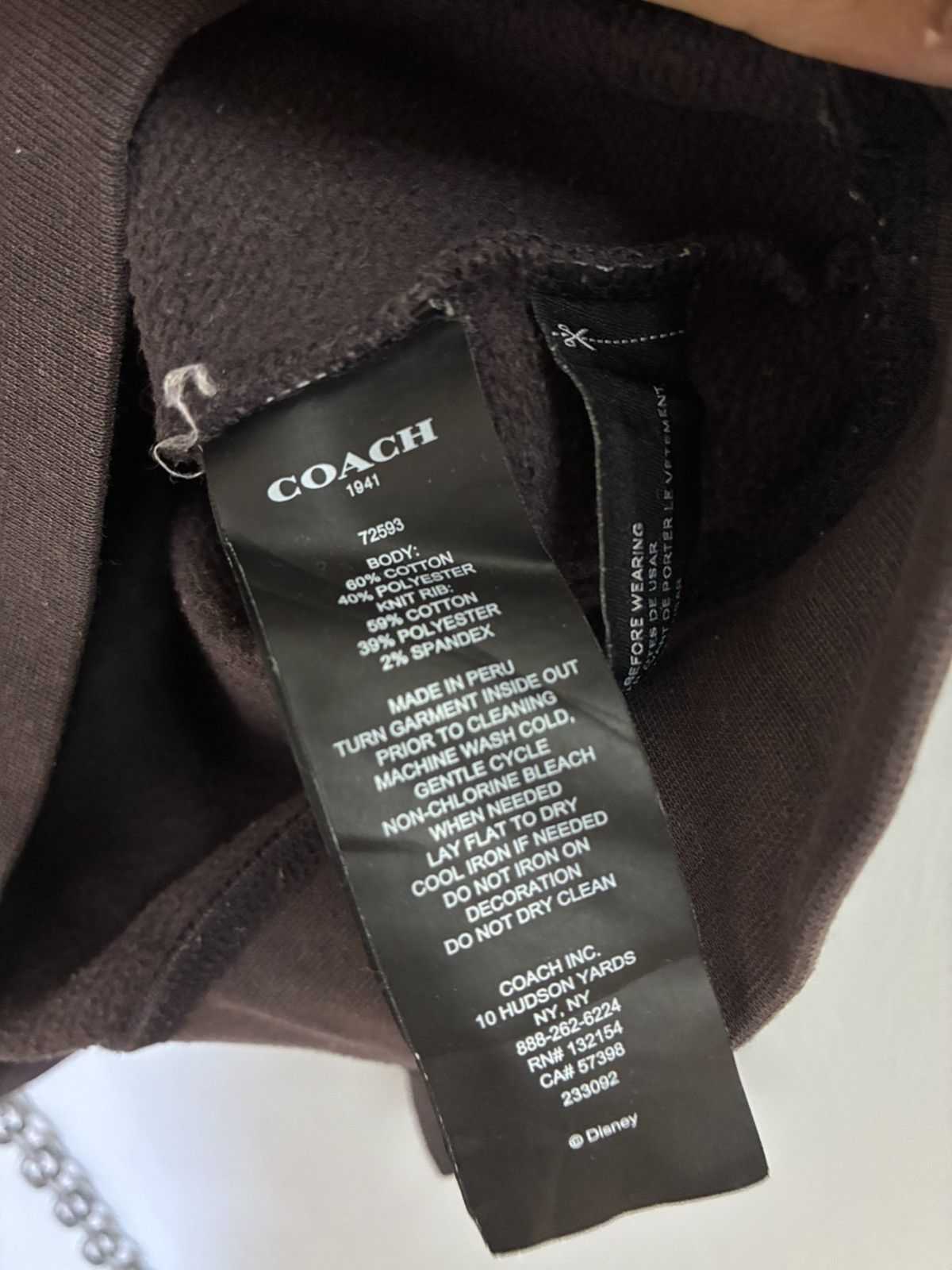 Coach × Disney Coach x Disney hoodie Size US S / EU 44-46 / 1 - 8 Thumbnail