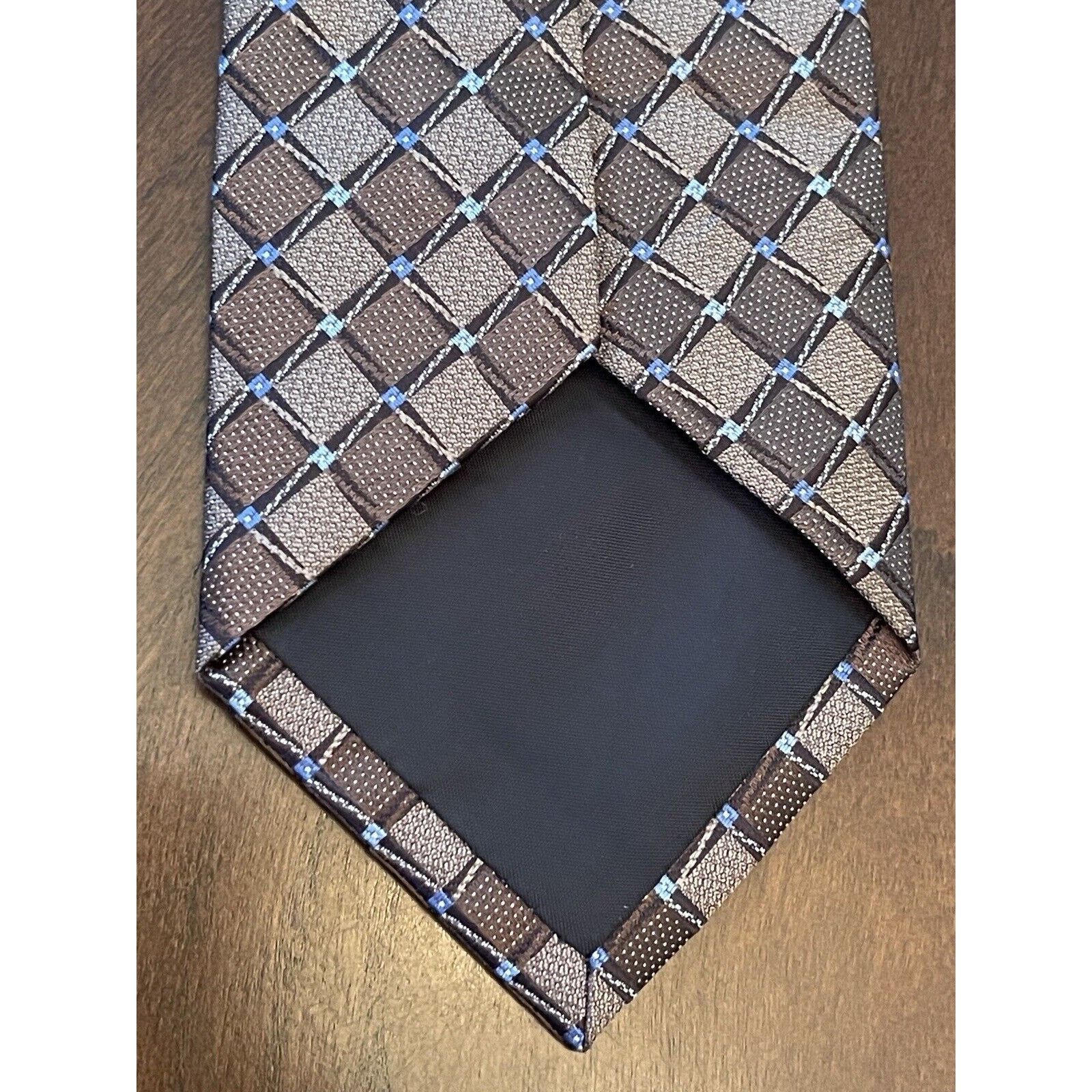Perry Ellis Perry Ellis Portfolio Brown Blue Polyester Made In China Size ONE SIZE - 2 Thumbnail