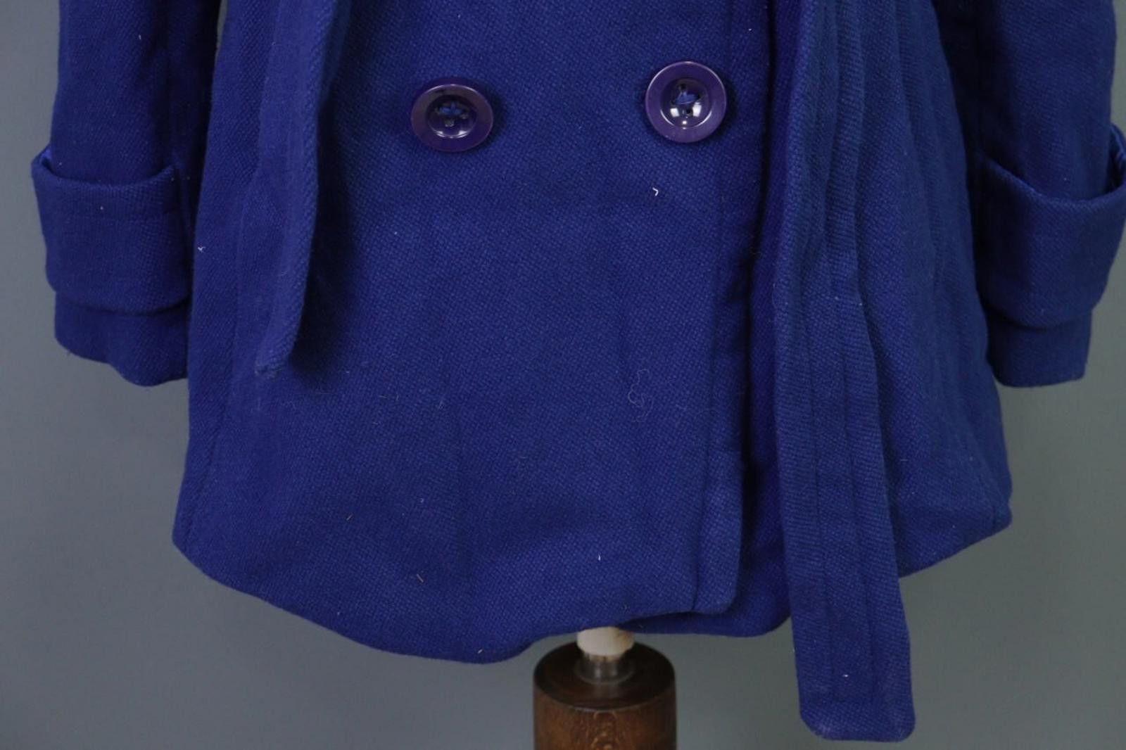 J.Crew J.Crew Blue Double Breast Belt Wool Coat Jacket Size 6 Size M / US 6-8 / IT 42-44 - 4 Thumbnail