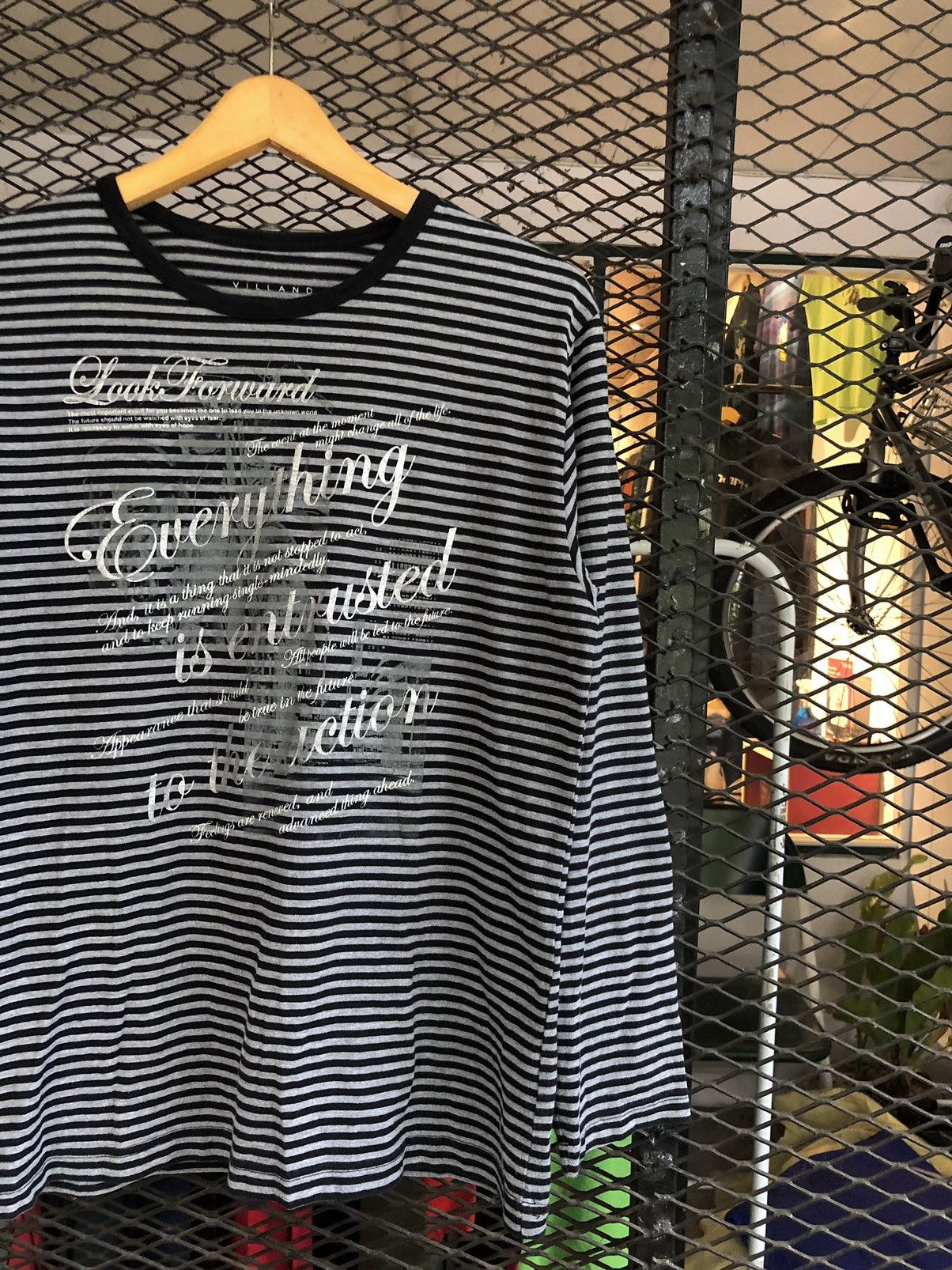 If Six Was Nine × Japanese Brand × Le Grande Bleu (L.G.B.) JAPANESE VILLAND POEM STRIPPED LONGSLEEVE LGBSTYLE Size US L / EU 52-54 / 3 - 2 Thumbnail