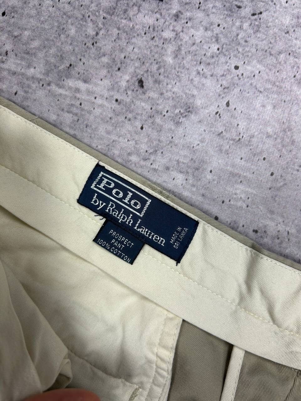 Polo Ralph Lauren × Vintage Vintage Polo Ralph Lauren Y2K Style Gordon Chino Beige Pants Size US 38 / EU 54 - 15 Thumbnail