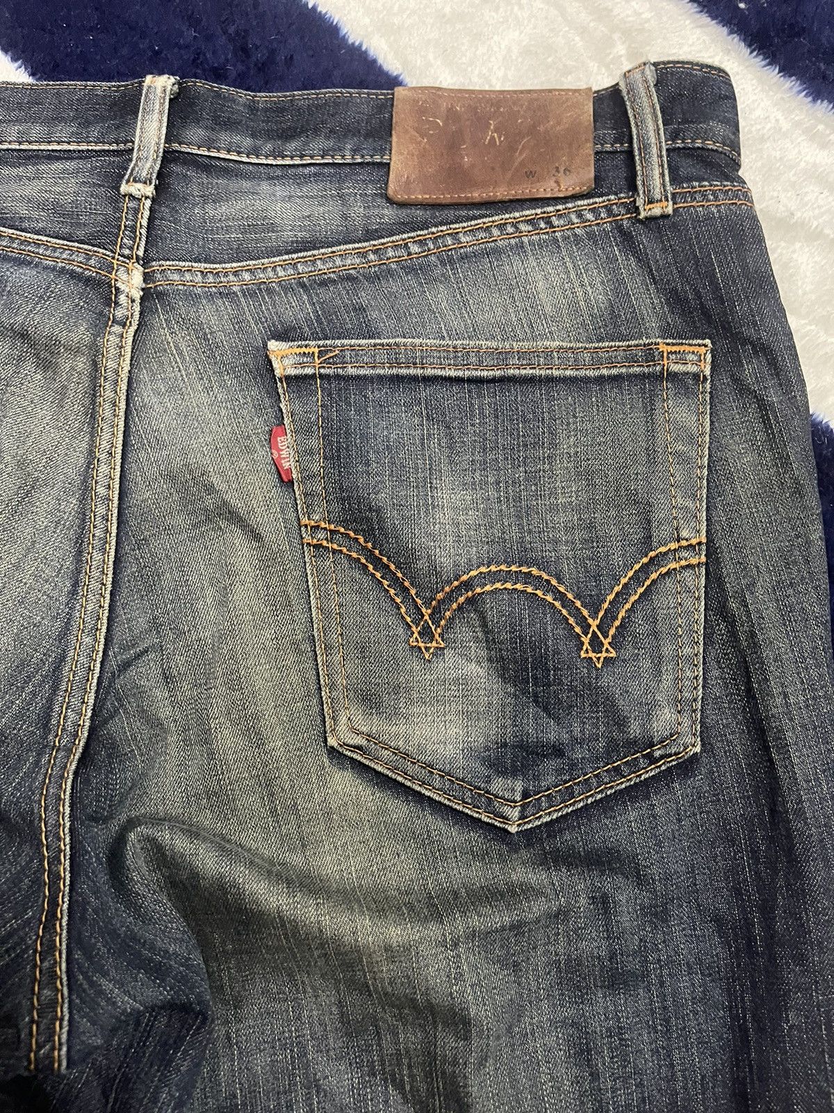 Edwin × Japanese Brand Edwin Distressed Jeans (14) Size US 38 / EU 54 - 5 Thumbnail