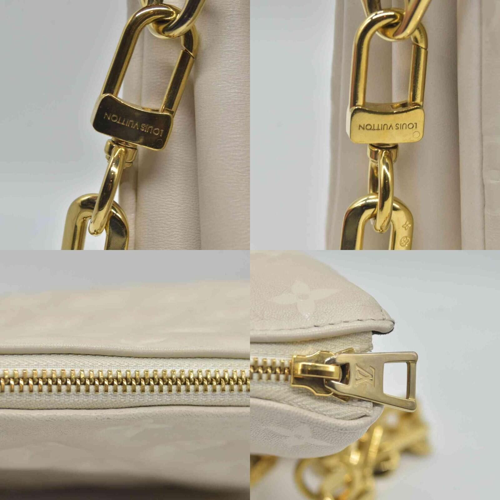Louis Vuitton $4950 Louis Vuitton Lambskin Embossed Monogram Coussin PM Size ONE SIZE - 4 Thumbnail