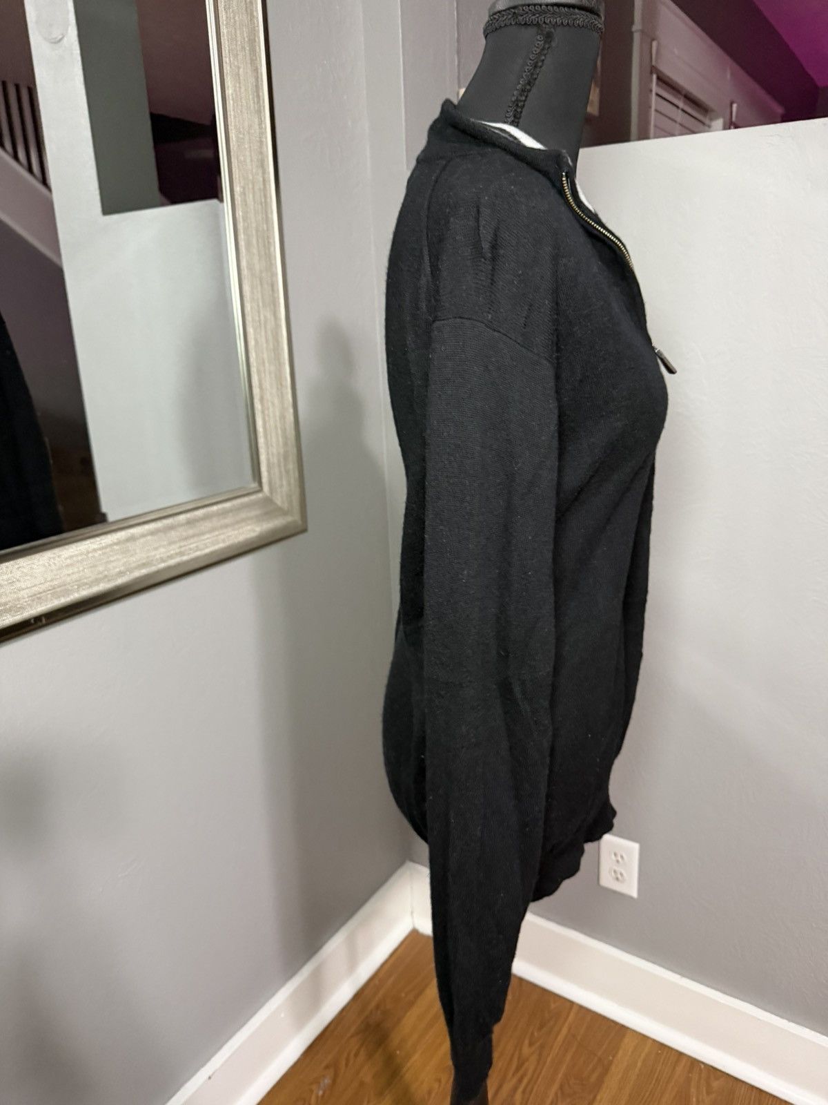 Peter Millar Peter Milar Merino Wool Silk Blend Black 1/4 Zip Medium Size US M / EU 48-50 / 2 - 2 Thumbnail