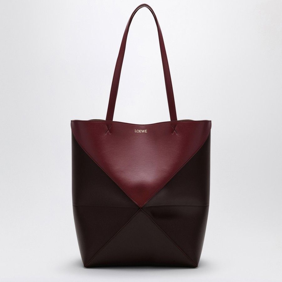 Loewe o1d2blof0824 Size: OS / Puzzle Fold Tote Bag in Burgundy Size ONE SIZE - 1 Thumbnail