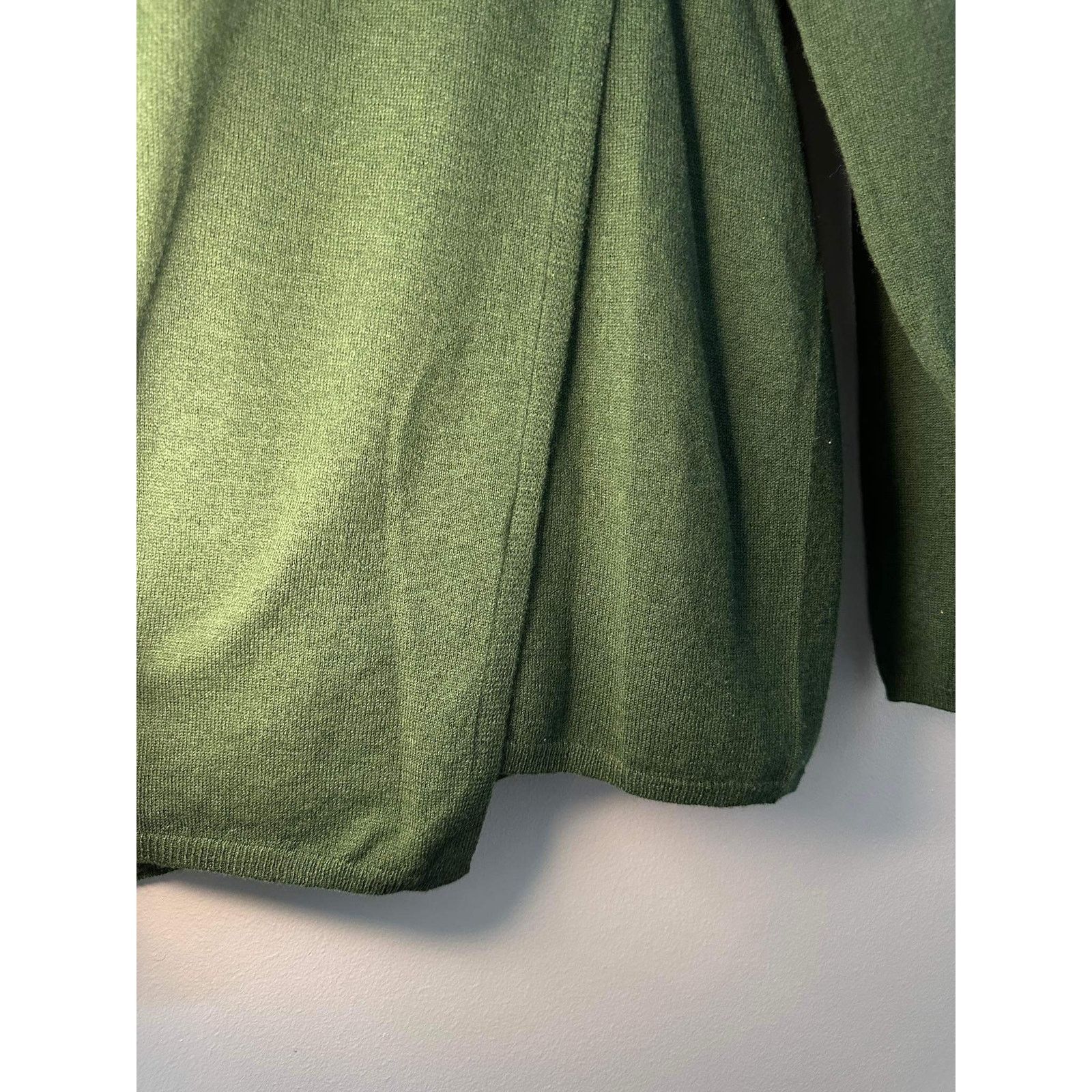 Other J. Jill Long Sleeve Scoop Neck Knit Sweater Forest Green L Size L / US 10 / IT 46 - 6 Thumbnail