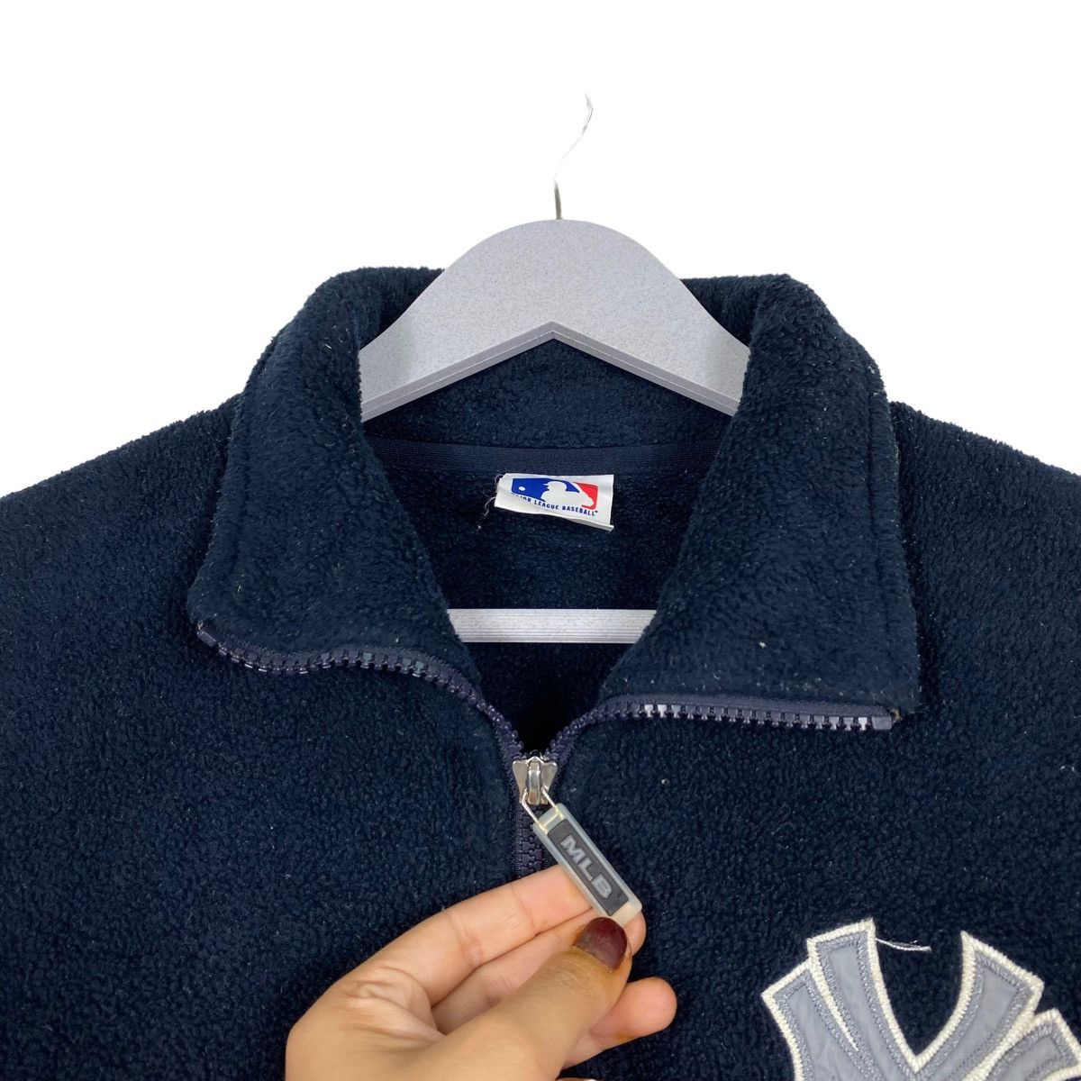 MLB × New York Yankees 💥MLB NY YANKEES FLEECE BIG LOGO HALFZIP SWEATER Size US M / EU 48-50 / 2 - 7 Thumbnail