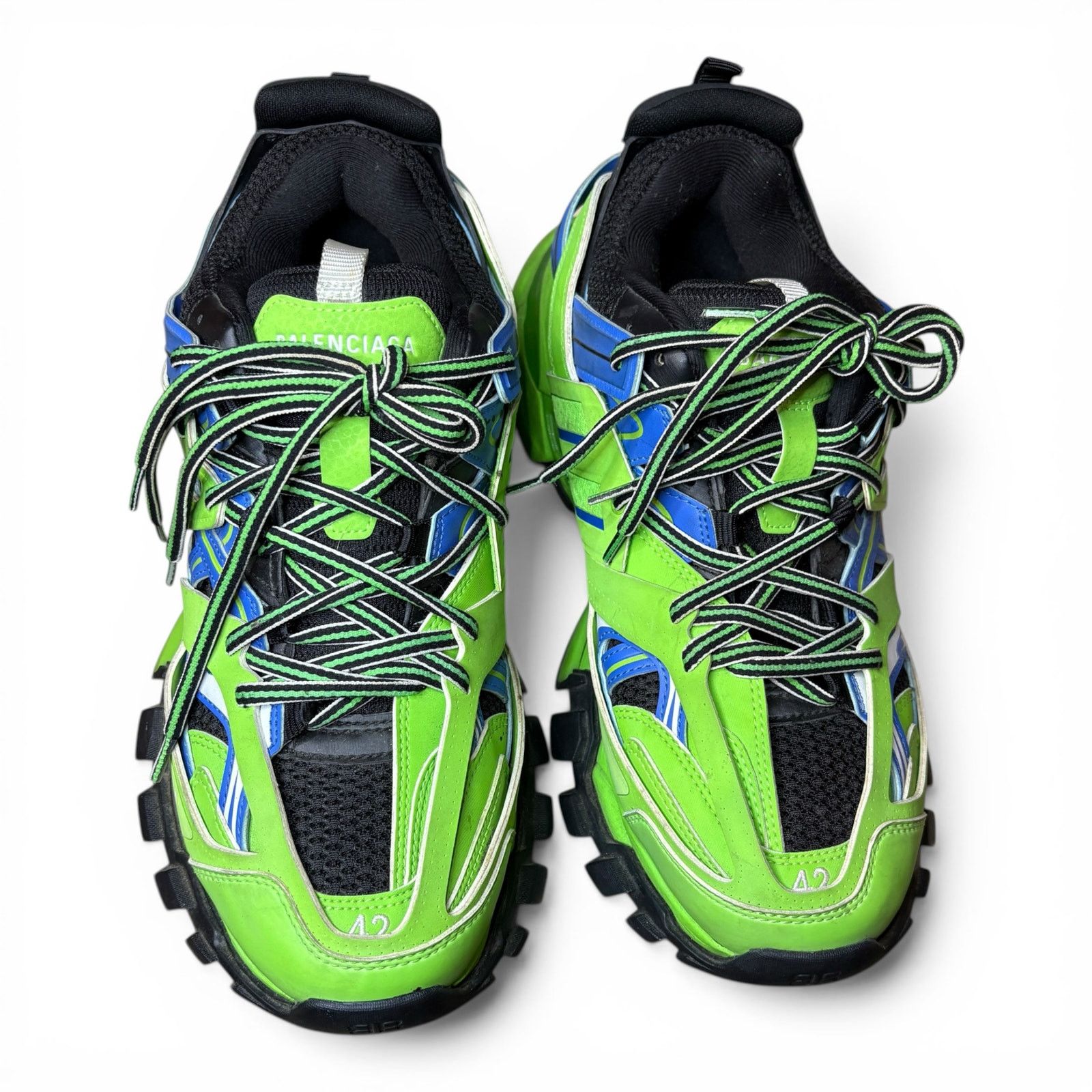 Balenciaga Size 9 - Balenciaga Track Green Blue Sneakers Size US 9 / EU 42 - 7 Thumbnail