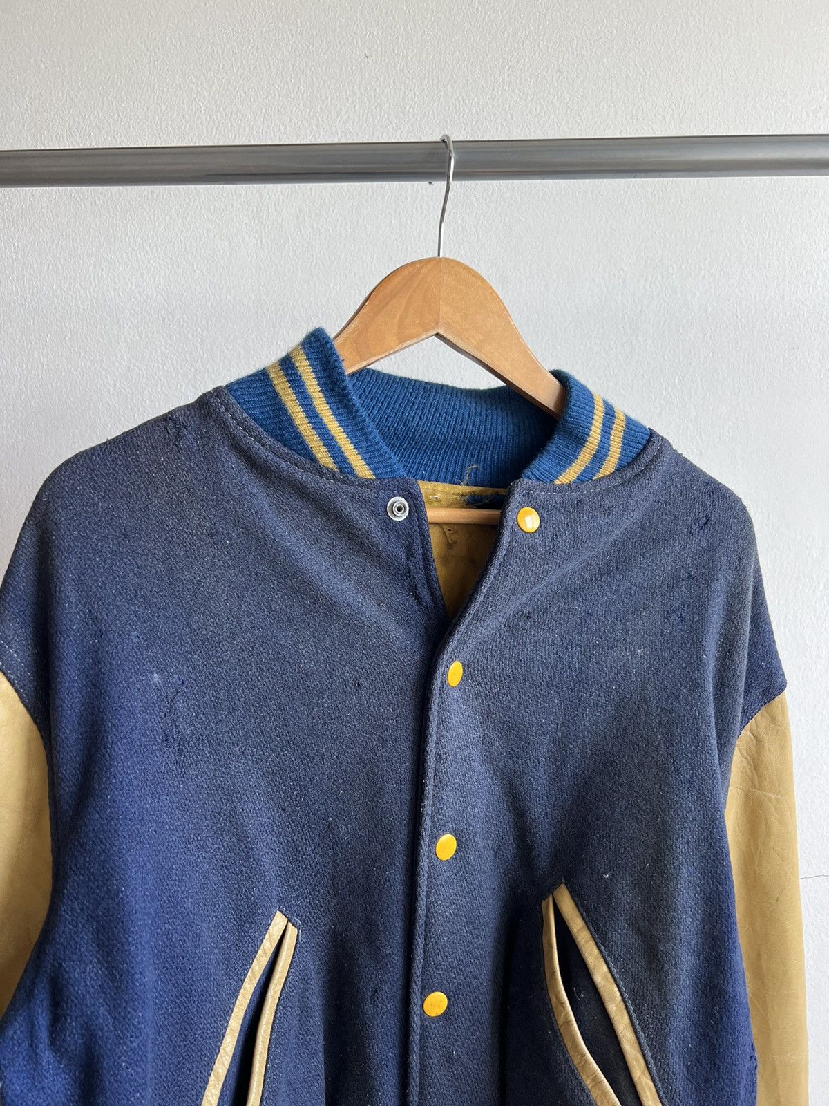 60s-70s Distressed Vintage Butwin Varsity Jacket