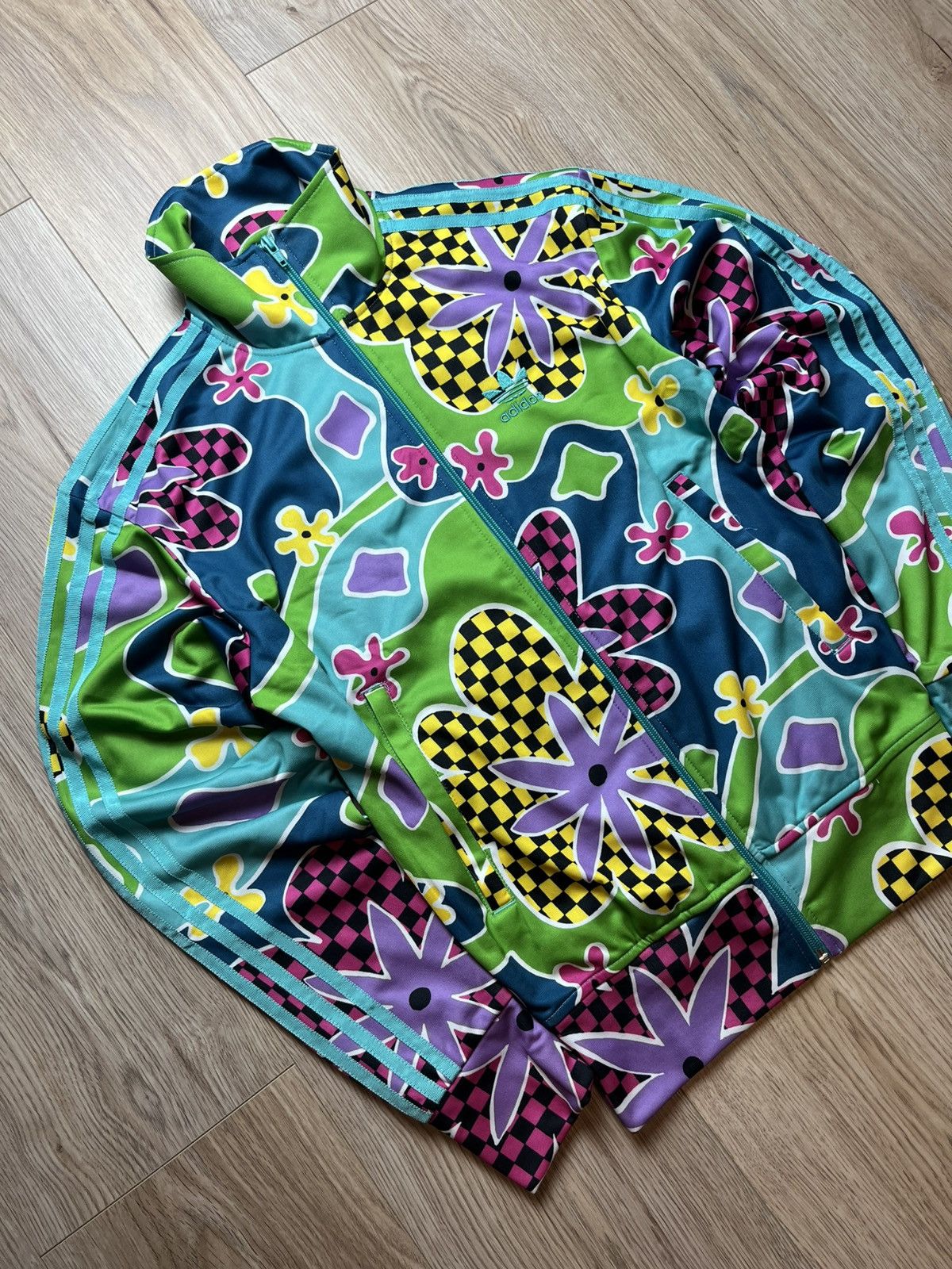 Adidas × Jeremy Scott Adidas X Jeremy Scott Floral New Track Jacket Men’s S Size US S / EU 44-46 / 1 - 2 Thumbnail