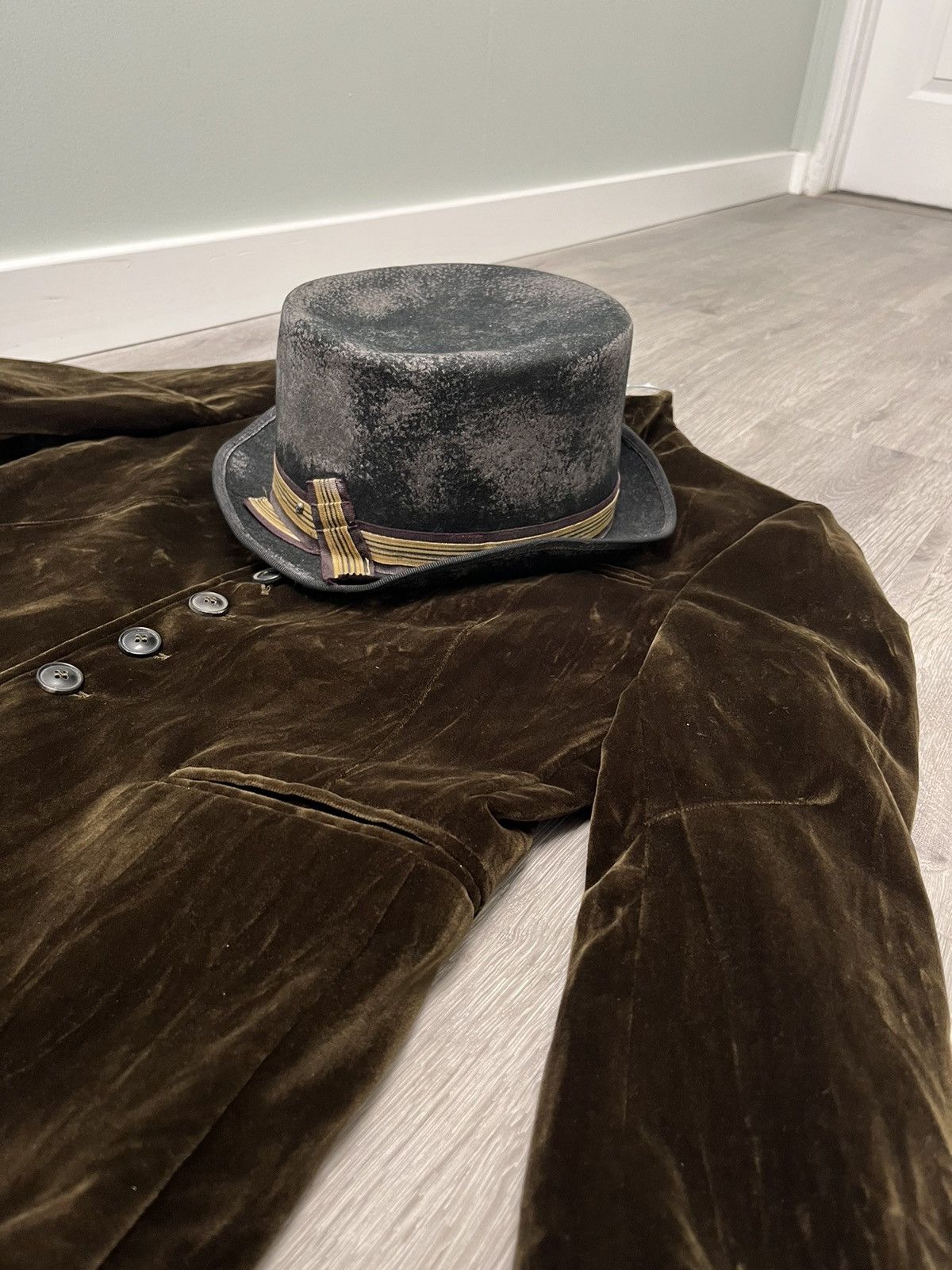 John Varvatos Crushed velvet Multibutton jacket 48 Size US M / EU 48-50 / 2 - 14 Thumbnail