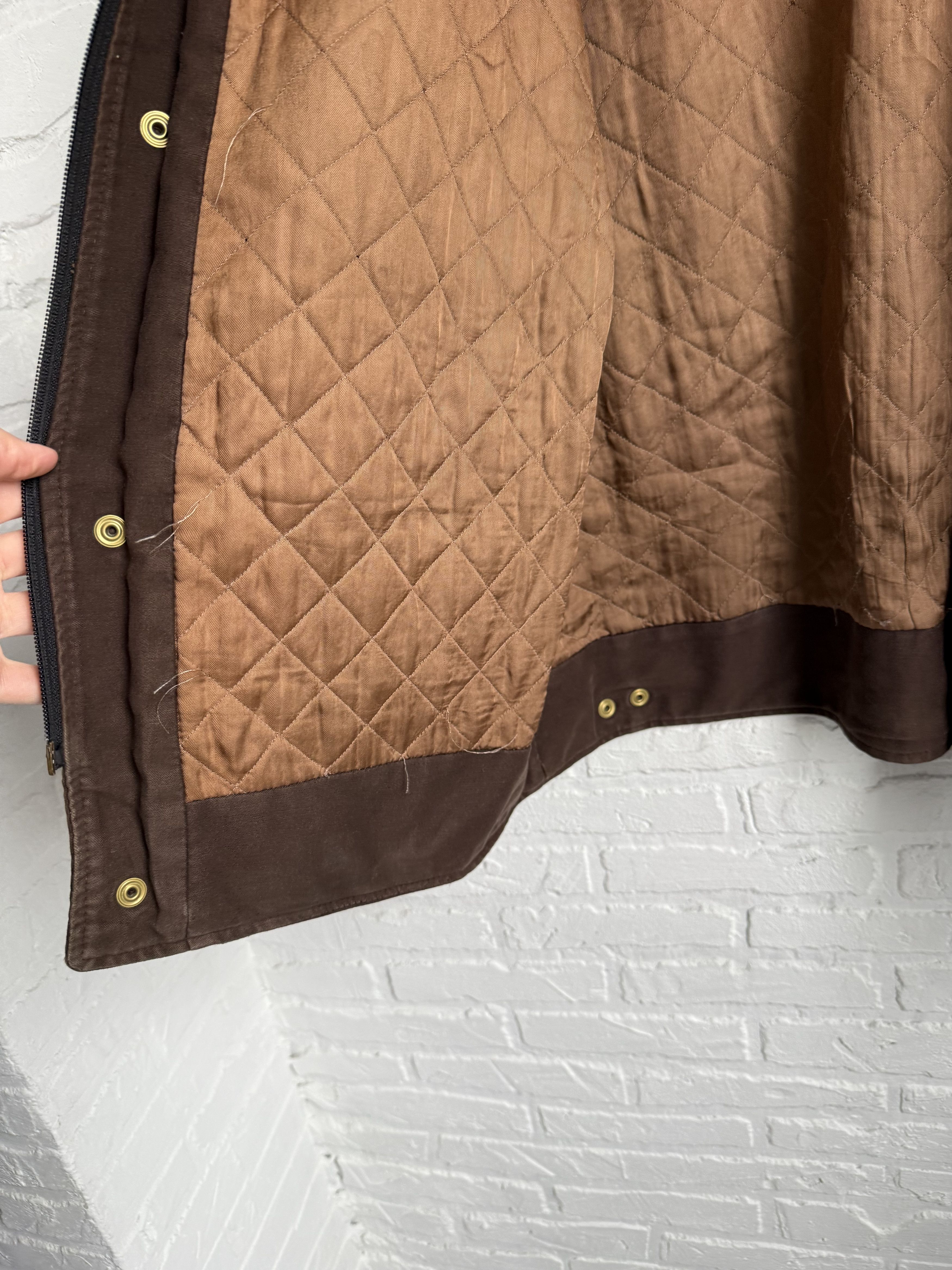 Barbour Vintage Barbour A783 Moleskin Jacket Brown Leather Collar Size US L / EU 52-54 / 3 - 7 Thumbnail