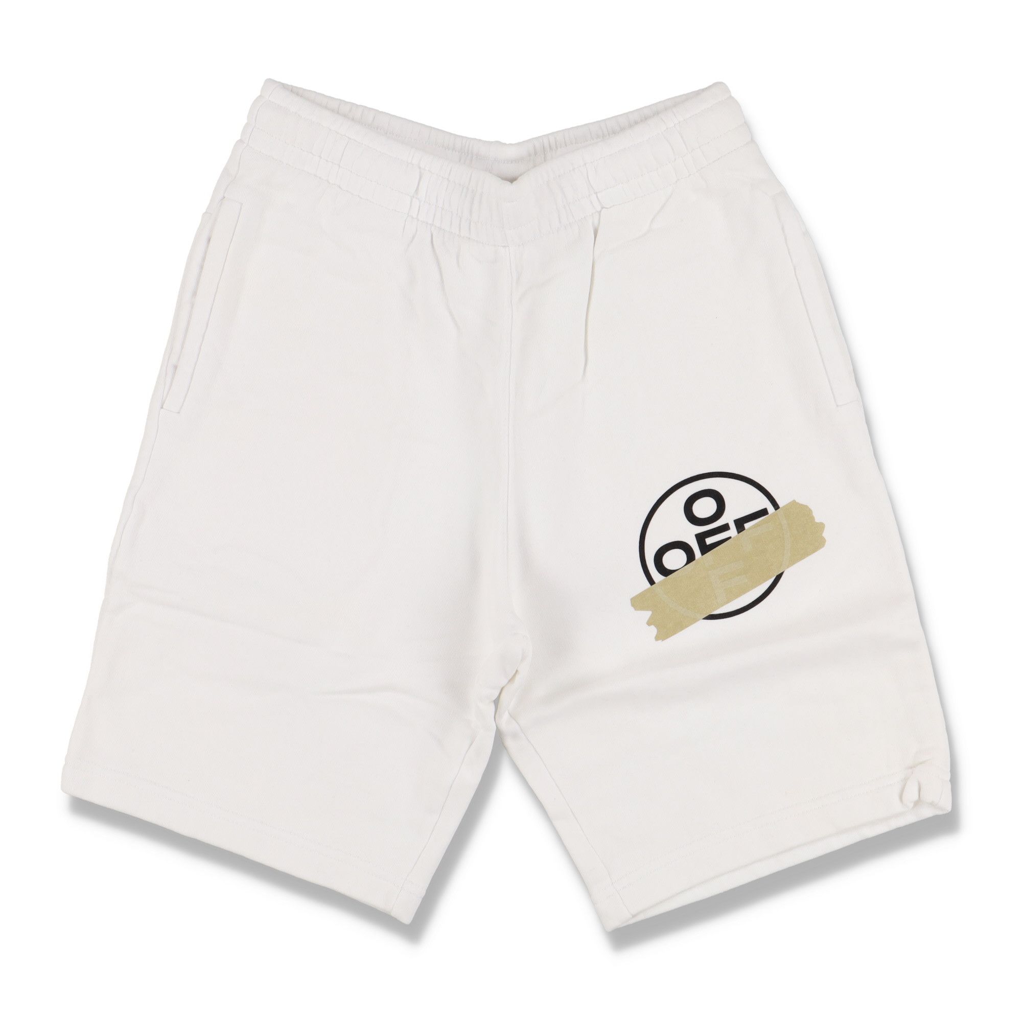 Off-White White Tape Arrows Sweatshorts Size 28" / US 6 / IT 42 - 1 Thumbnail
