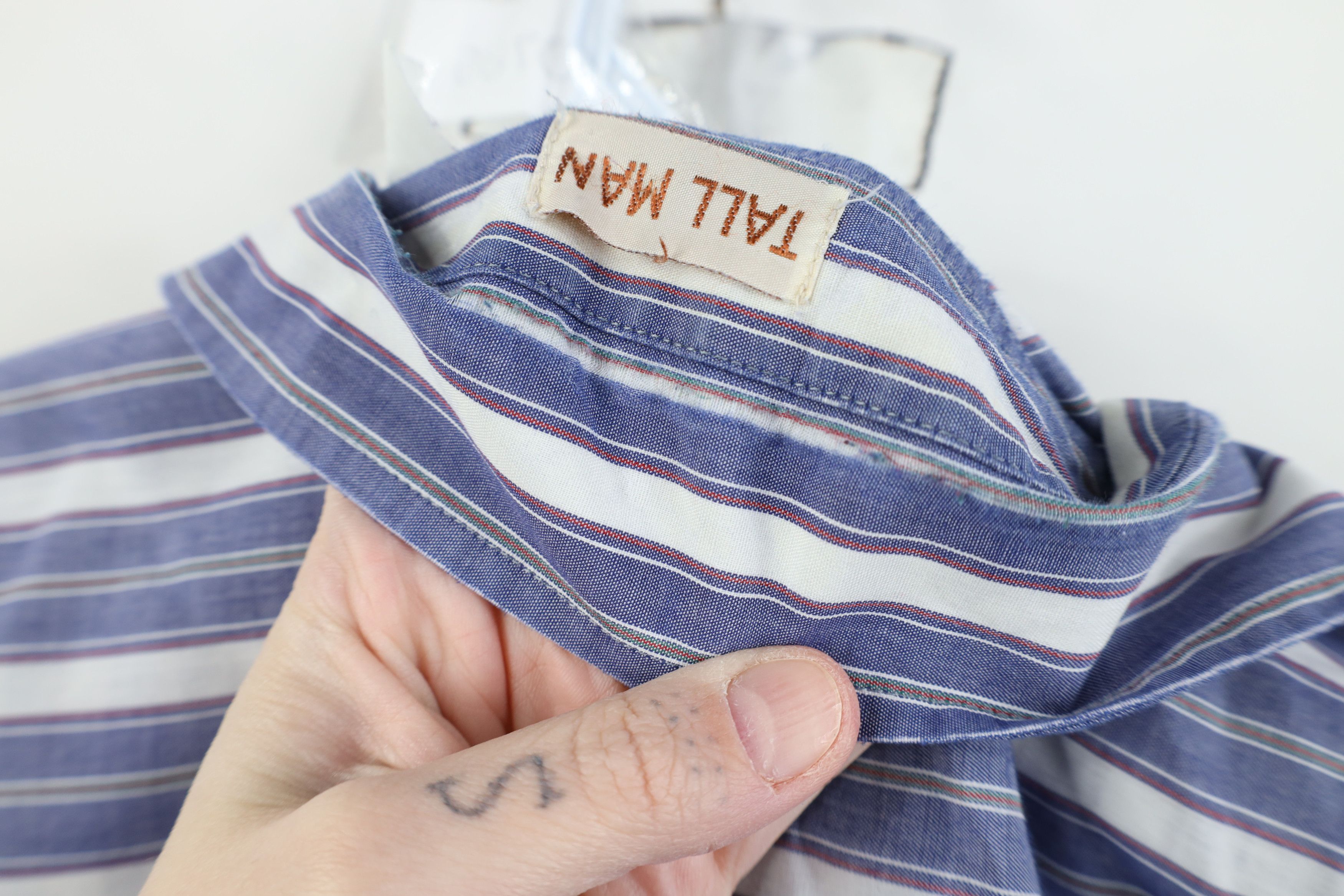 Vintage Vintage 90s Streetwear Rodeo Cowboy Striped Button Shirt Size US XXL / EU 58 / 5 - 12 Thumbnail