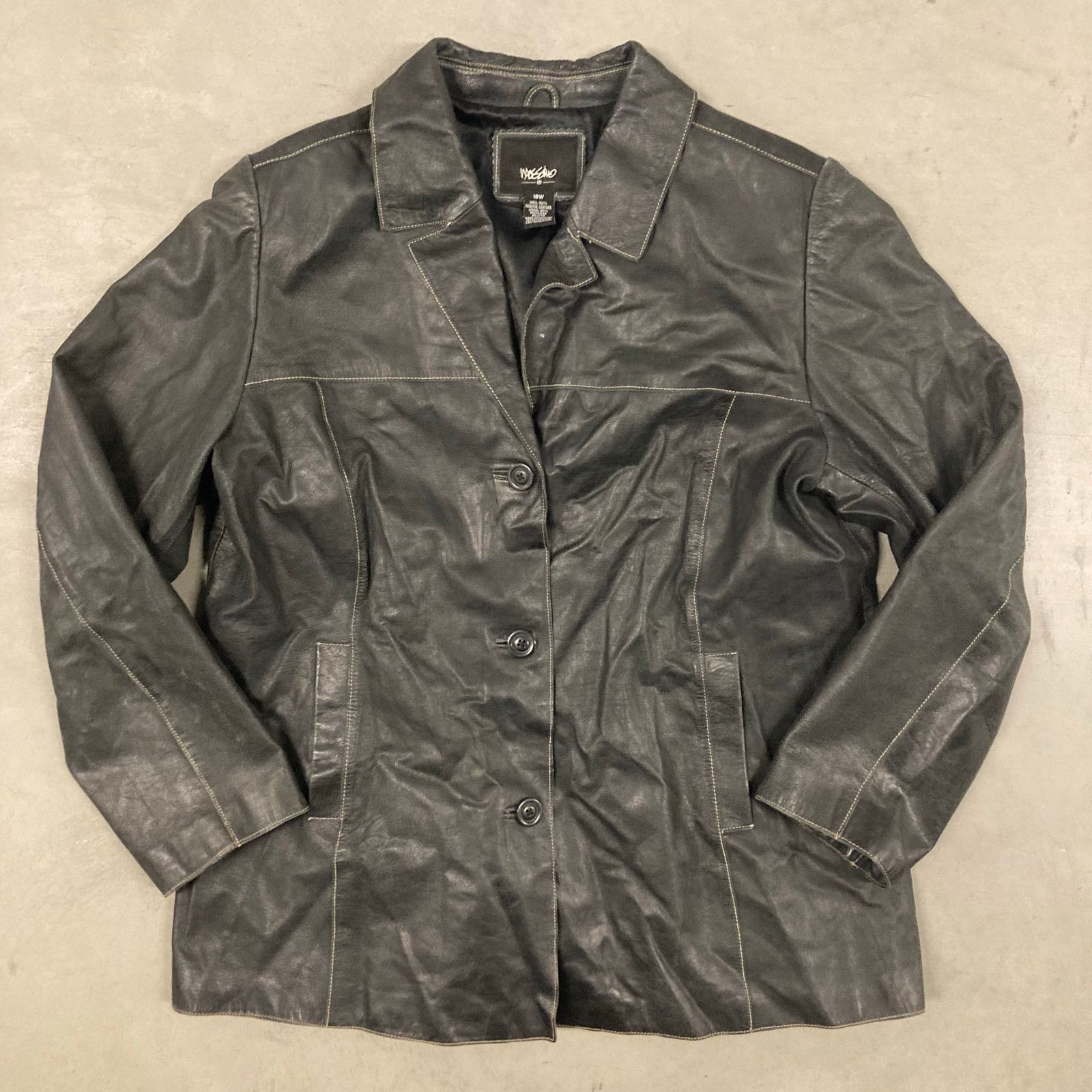 Mossimo × Vintage vintage y2k mossimo leather jacket Size US XL / EU 56 / 4 - 1 Thumbnail