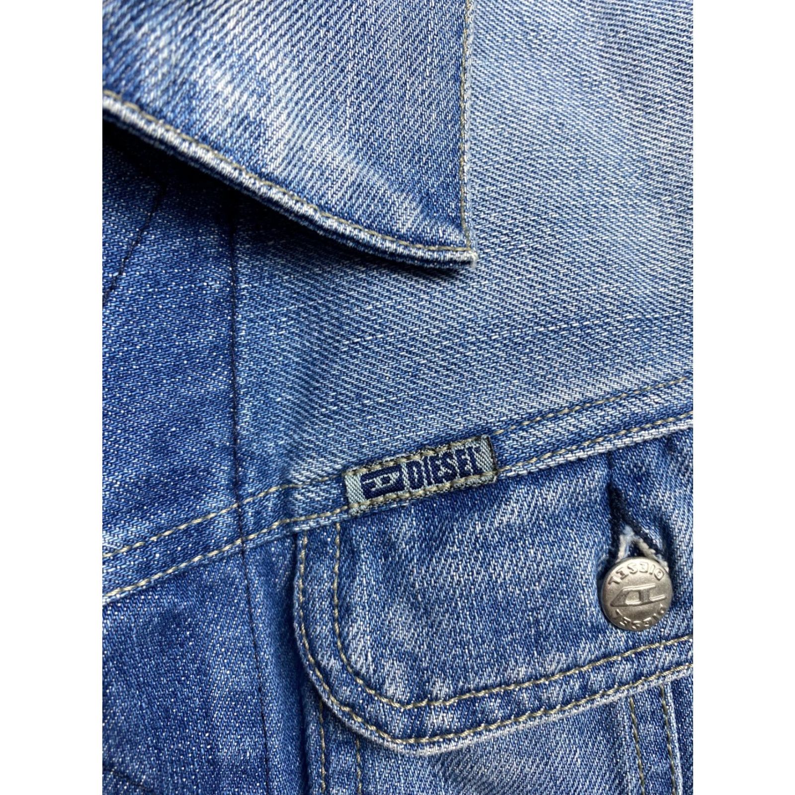 Diesel VINTAGE Diesel Jacket Mens Denim Jacket L Blue Diesel Vintage Mens Denim Jacket L Size US L / EU 52-54 / 3 - 3 Thumbnail