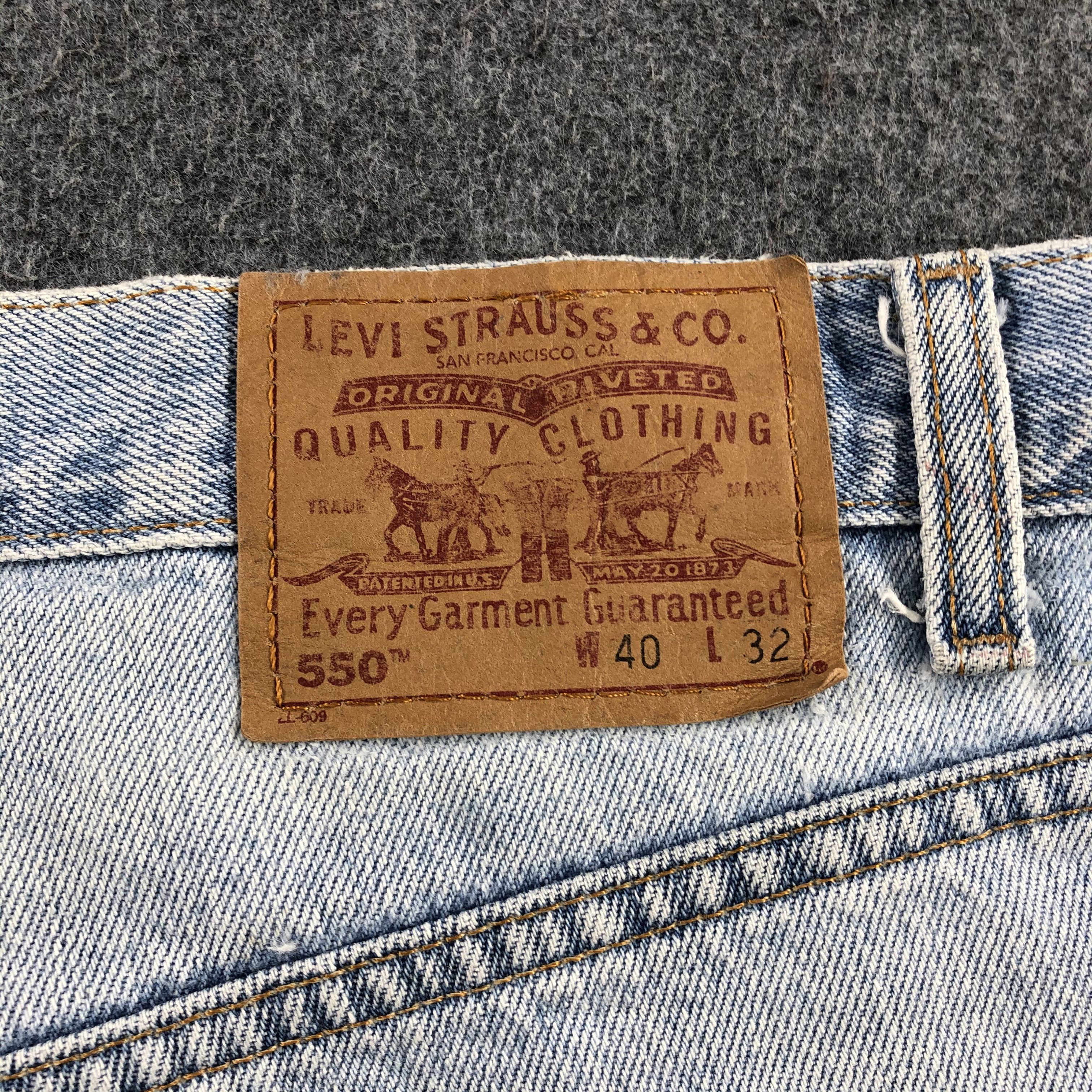 Levi's Vintage 90s Light Wash Levis 550 Jeans-J1985 Size US 40 / EU 56 - 5 Thumbnail