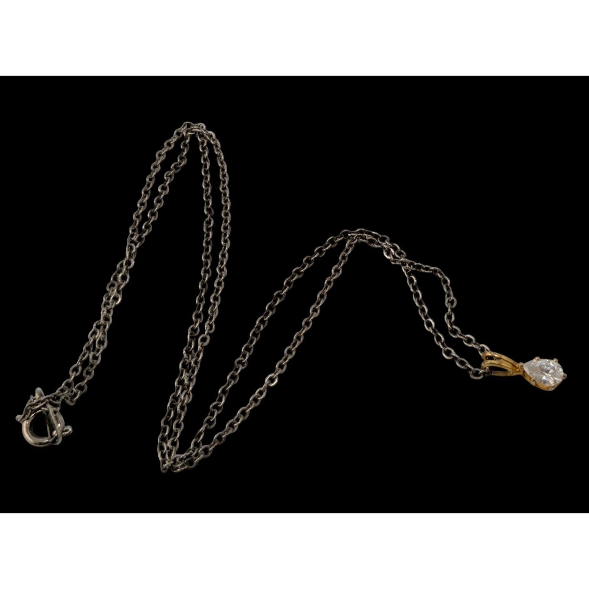 Other Cubic Zirconia Teardrop Pendant Necklace Size ONE SIZE - 3 Thumbnail