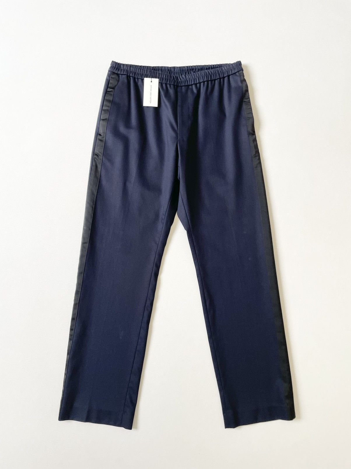 Dries Van Noten ‘Parkino’ Dark Blue Side Stripe Trousers Size US 32 / EU 48 - 1 Thumbnail