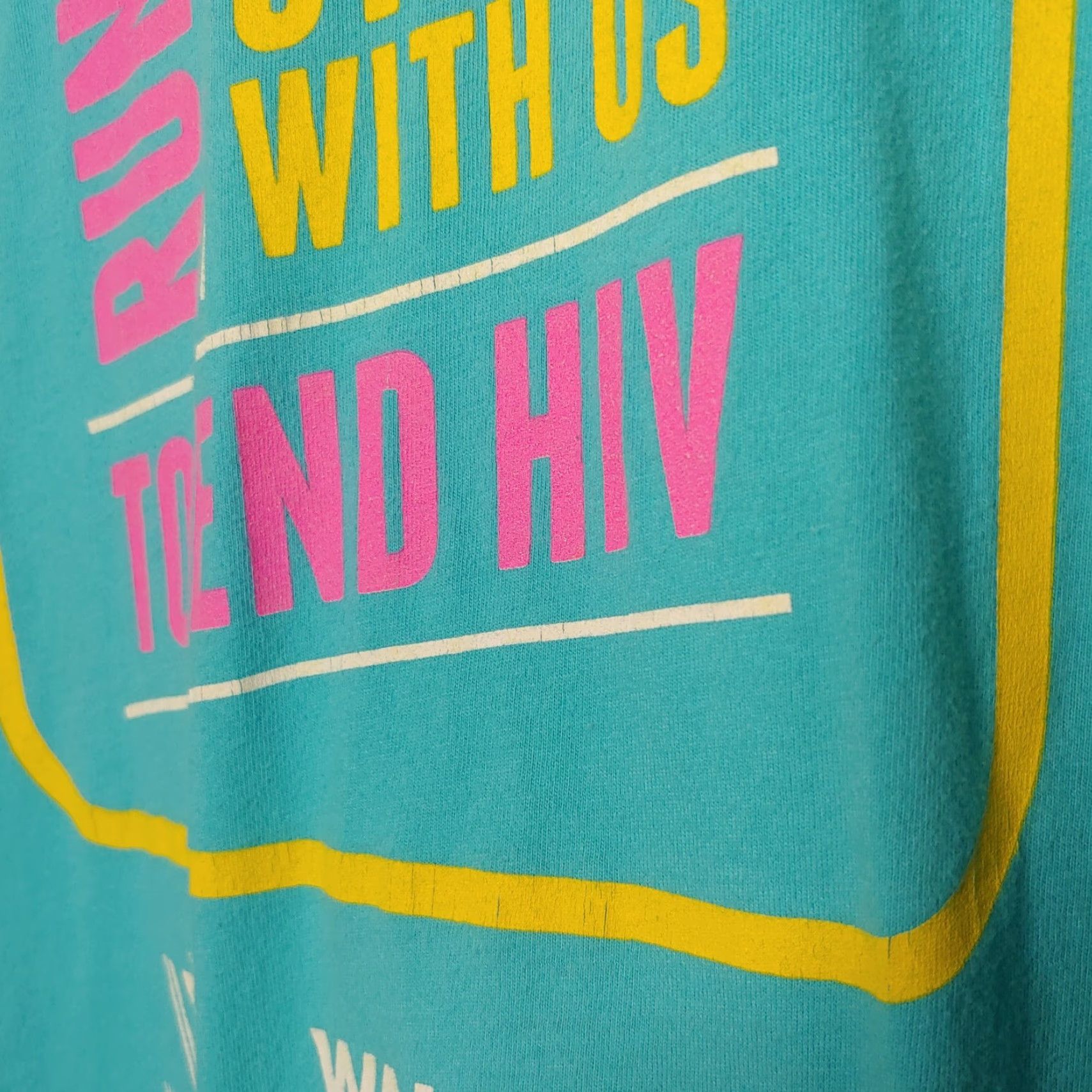 Next Level Walk 5K To End HIV Shirt Small Turquoise Washington DC 2019 Healthcare Running Shirt Unisex Adults S Blue HIV Support 2019 DC Walk 5K Event T Shirt Size US S / EU 44-46 / 1 - 7 Thumbnail