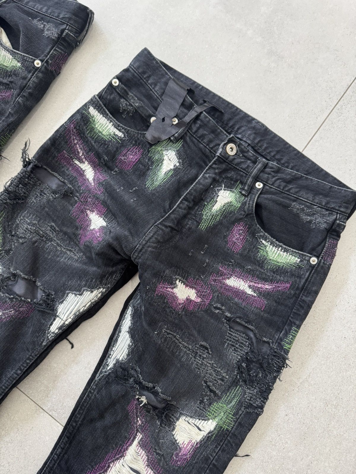 Vlone Vlone Runway 2018 Scab Denim Size US 30 / EU 46 - 3 Thumbnail