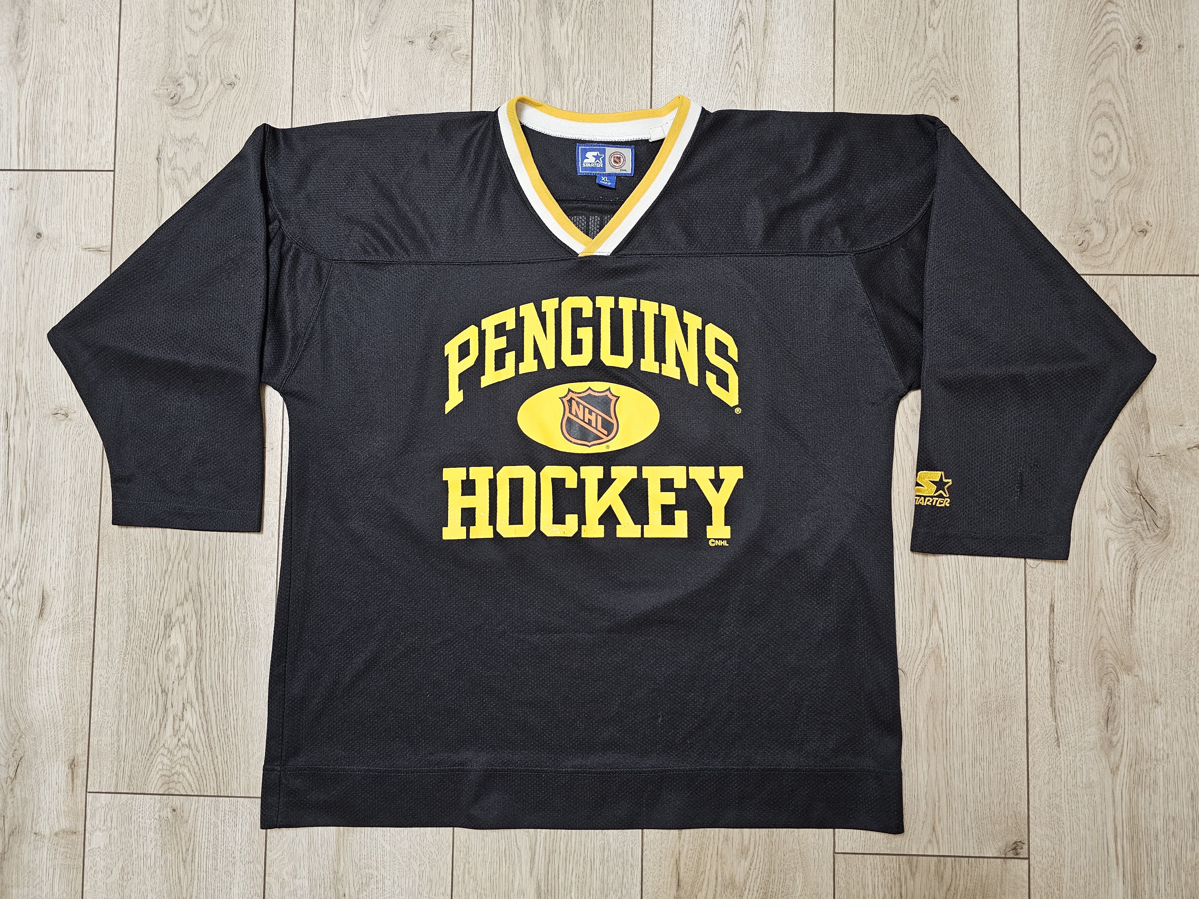Starter × Vintage PITTSBURGH PENGUINS HOCKEY JERSEY STARTER SHIRT LEMIEUX Size US XL / EU 56 / 4 - 1 Thumbnail