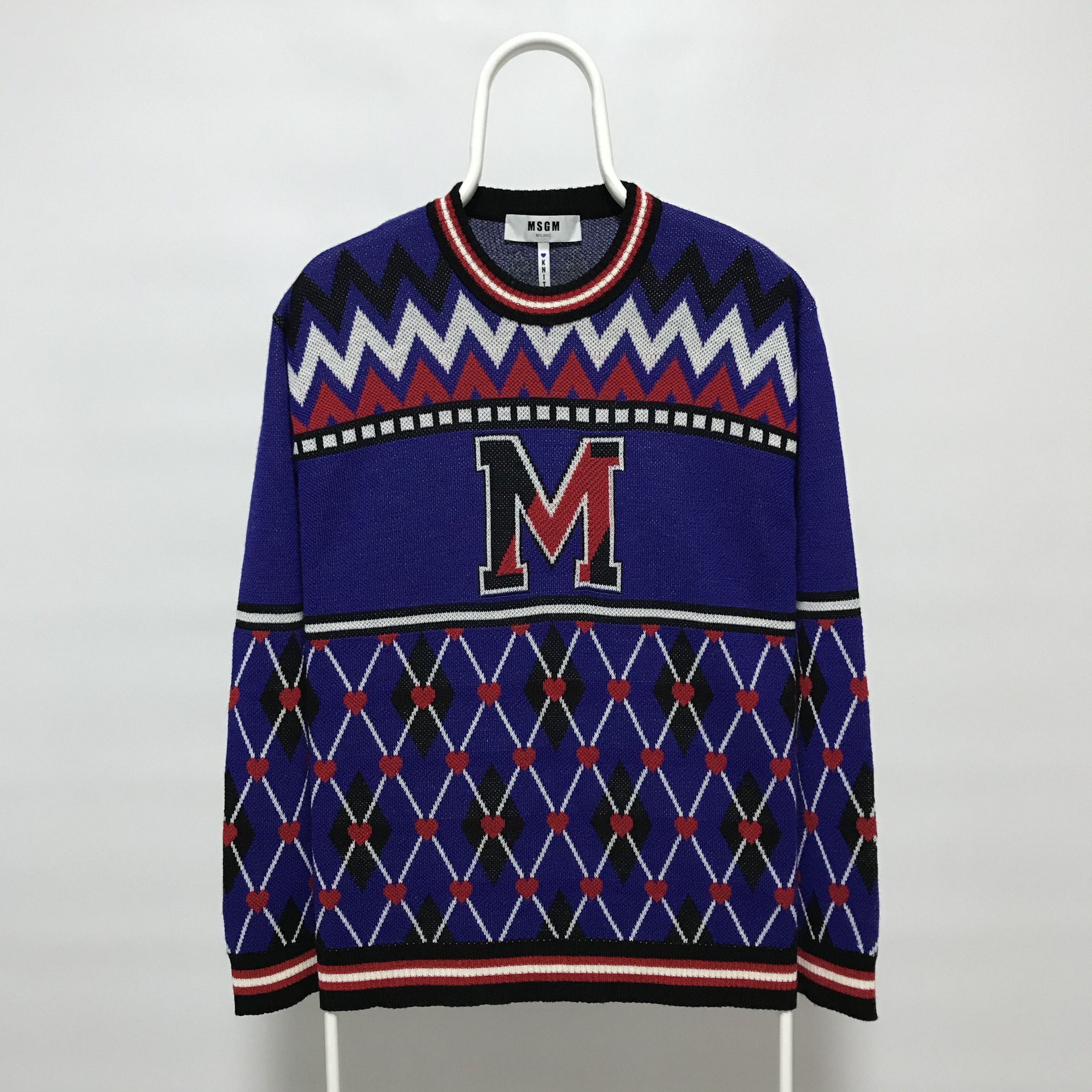MSGM MSGM Milano Knit Sweater Crewneck Wool Sweatshirt Oversized Size M / US 6-8 / IT 42-44 - 2 Thumbnail