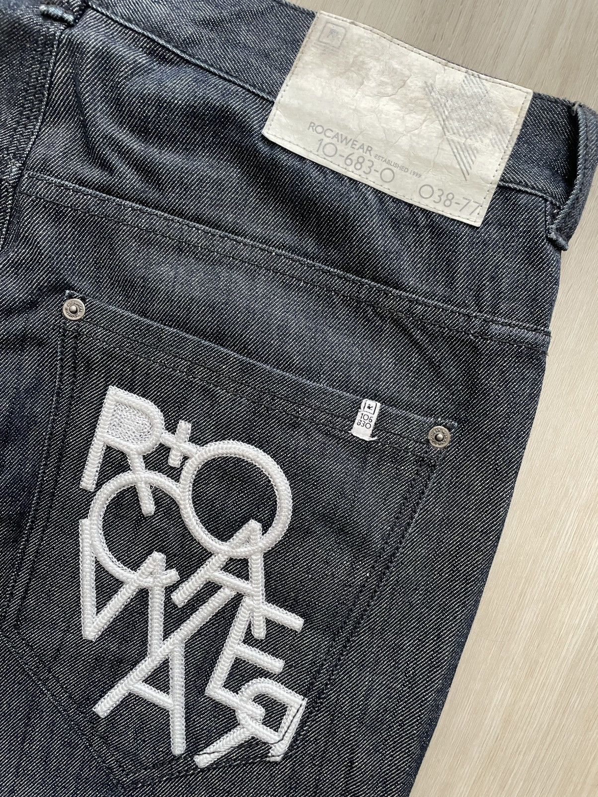 Rocawear VTG Y2K Rocawear Jeans Baggy Hip Hop Dark Wash Sz 36 Size US 36 / EU 52 - 3 Thumbnail