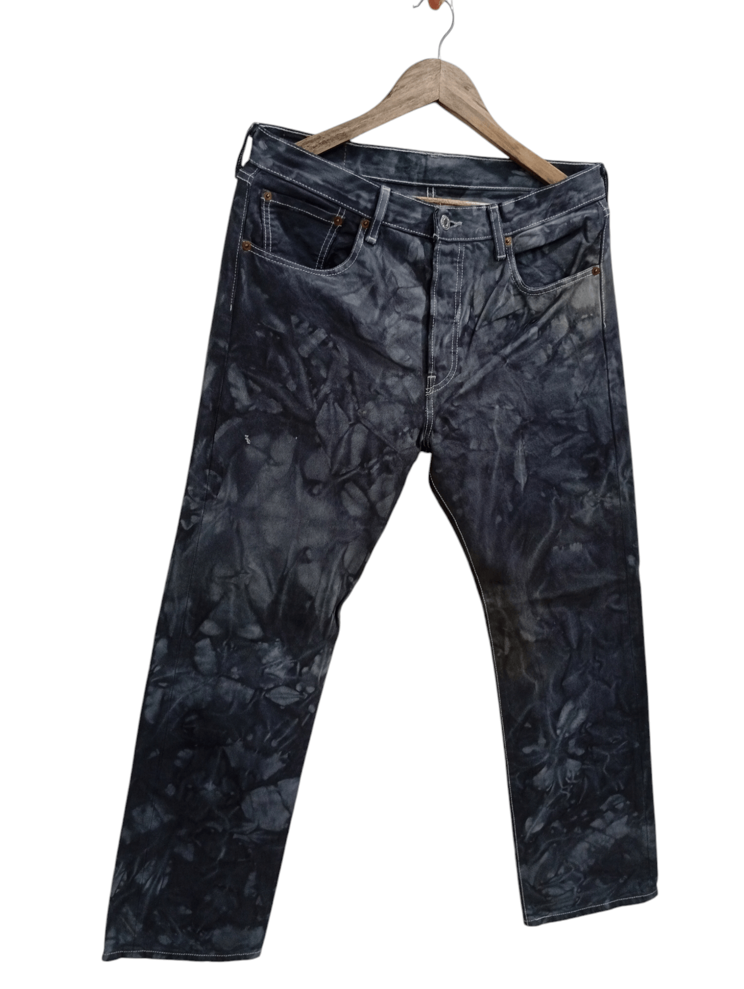 Levi's 🔥🔥Levi's 501 Tye Dye Jeans Denim Size US 34 / EU 50 - 2 Thumbnail