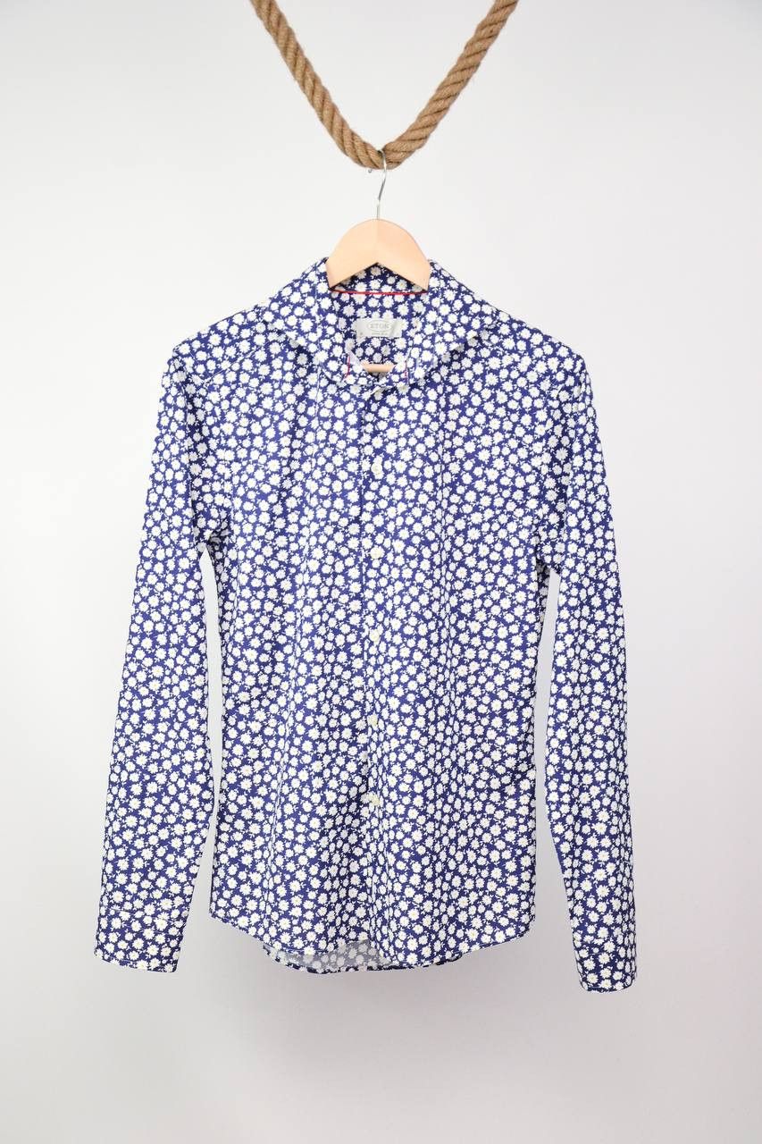 Eton ETON Shirt with a pattern of flowers Size US S / EU 44-46 / 1 - 1 Thumbnail