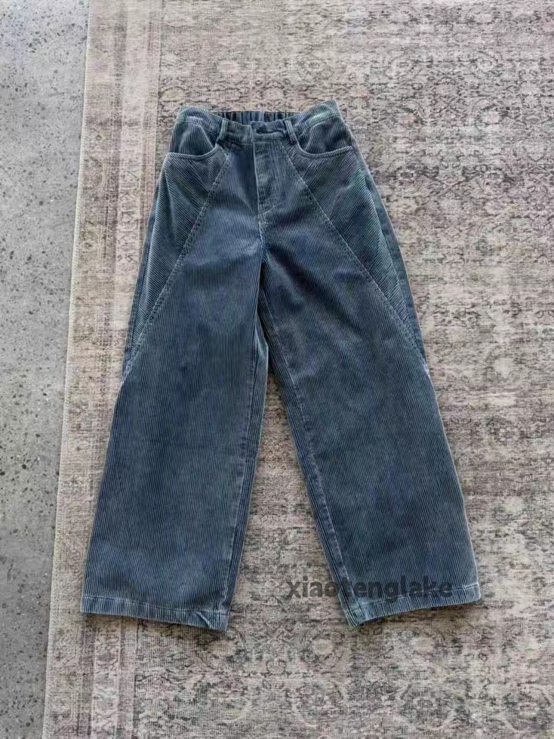 Vintage xz acne ourlegacy style patchwork corduroy faded baggy pants Size US 32 / EU 48 - 3 Thumbnail