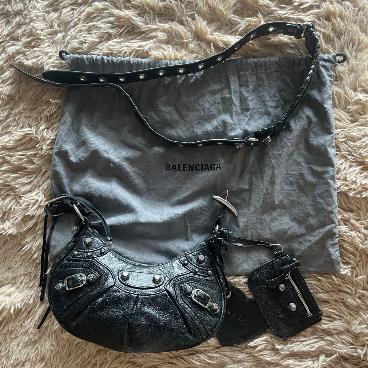 Balenciaga BALENCIAGA Black 'Le Cagole XS' Bag Size ONE SIZE - 11 Thumbnail