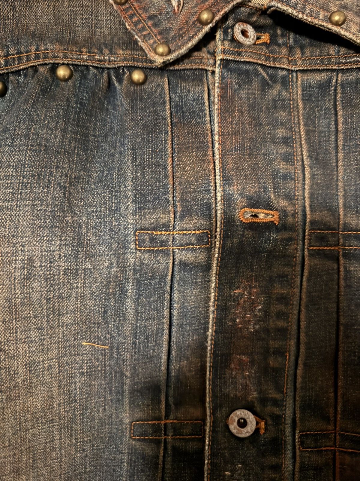 Other Regen Zone 25SS Distressed Denim Jacket Size US L / EU 52-54 / 3 - 3 Thumbnail