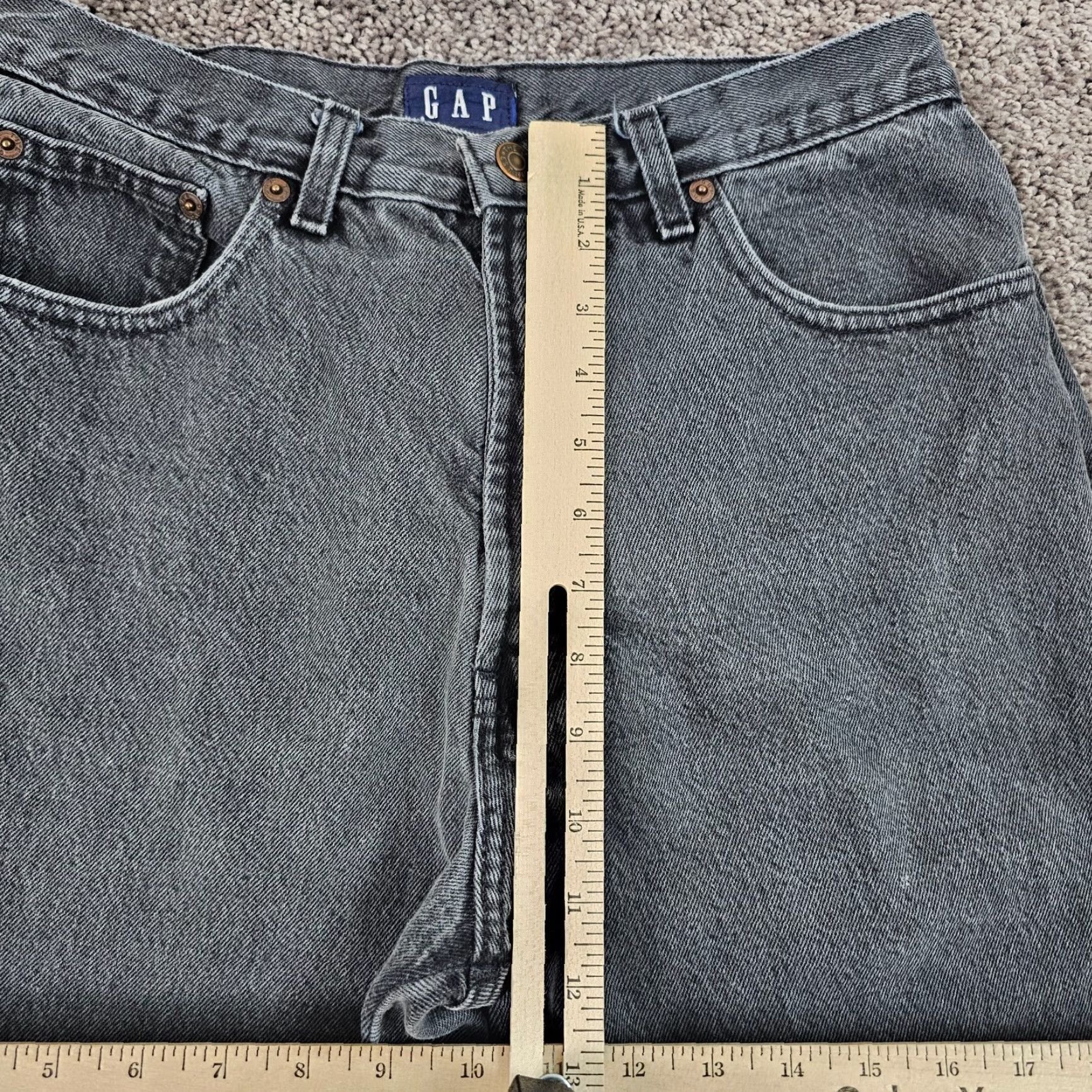 Gap VINTAGE Gap Jeans Women 12 Long Black High Rise Mom Denim USA Made 28x31 Size 28" / US 6 / IT 42 - 4 Thumbnail
