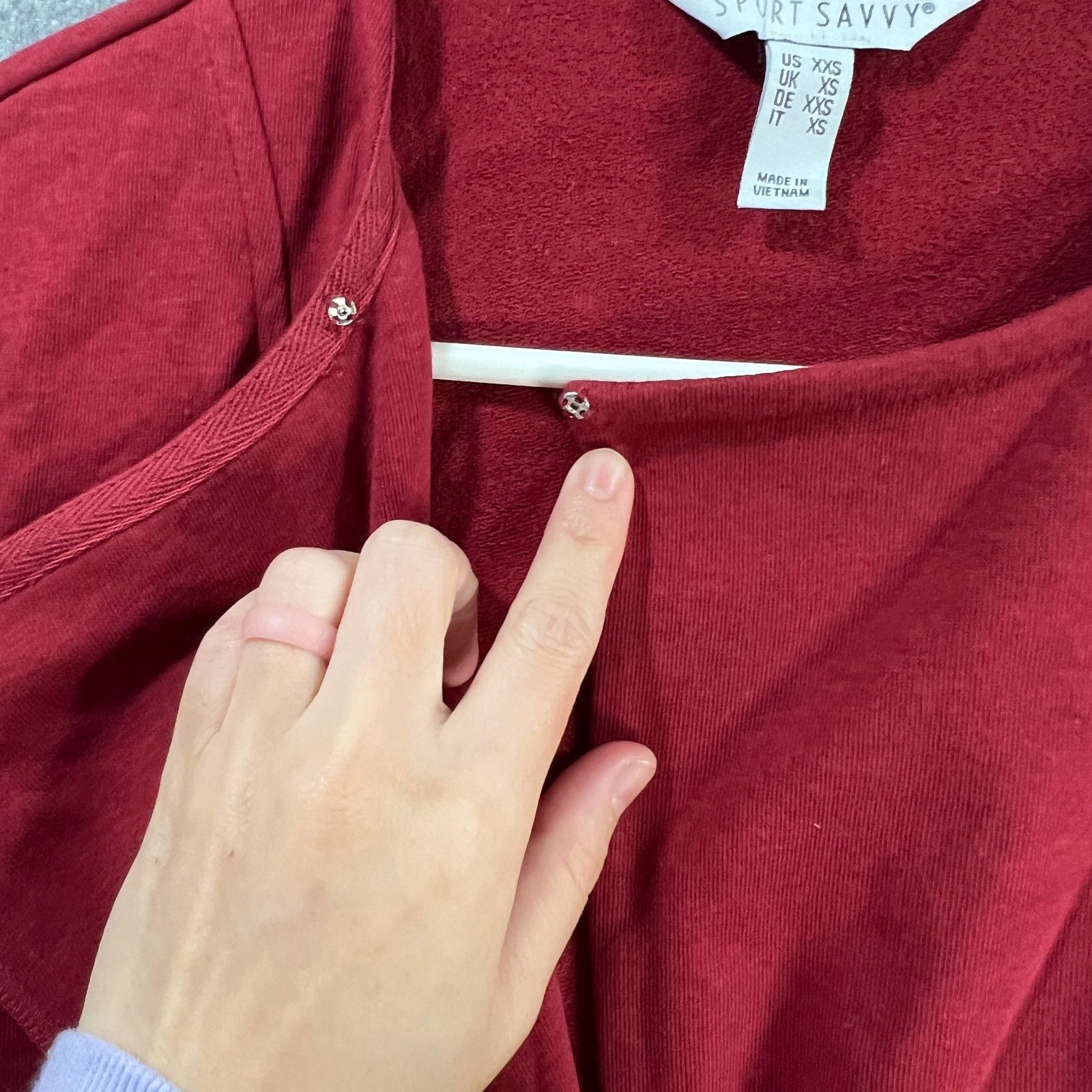 Other Sport Savvy French Terry Long Sleeve Side Zip Jacket Size XXS / US 00 / IT 34 - 11 Thumbnail